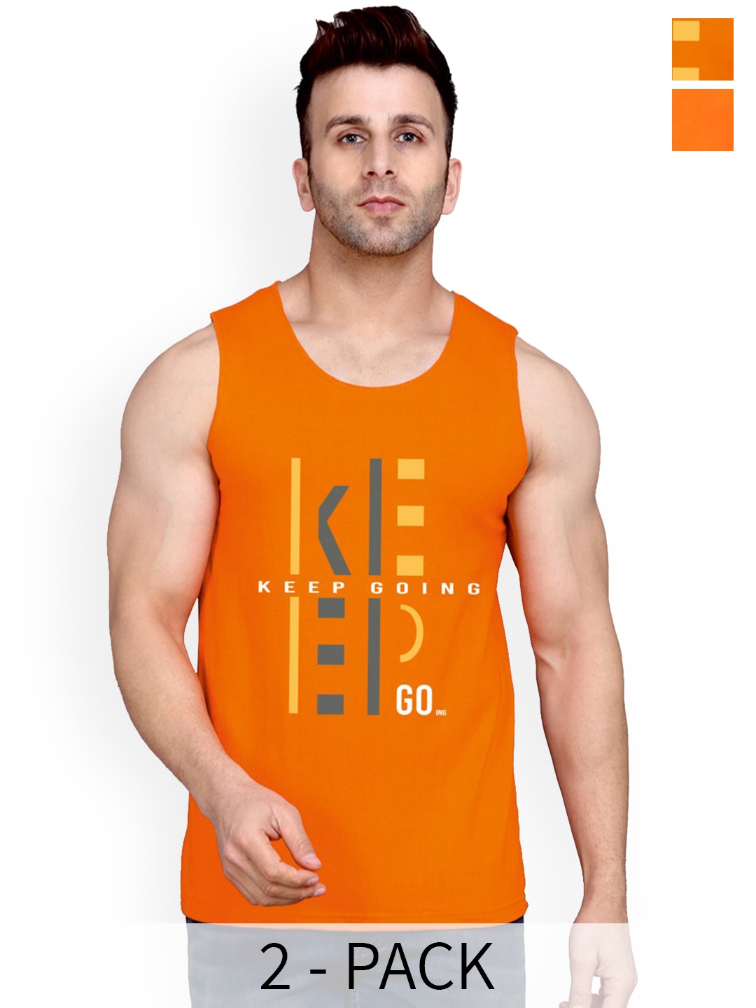 SLOWLORIS Pack of 2 Printed Cotton Innerwear Vests SL26 ( ORANGE KEEP ) ( ORANGE NVR )
SLOWLORIS Pack of 2 Printed Cotton Innerwear Vests SL26 ( ORANGE KEEP ) ( ORANGE NVR )