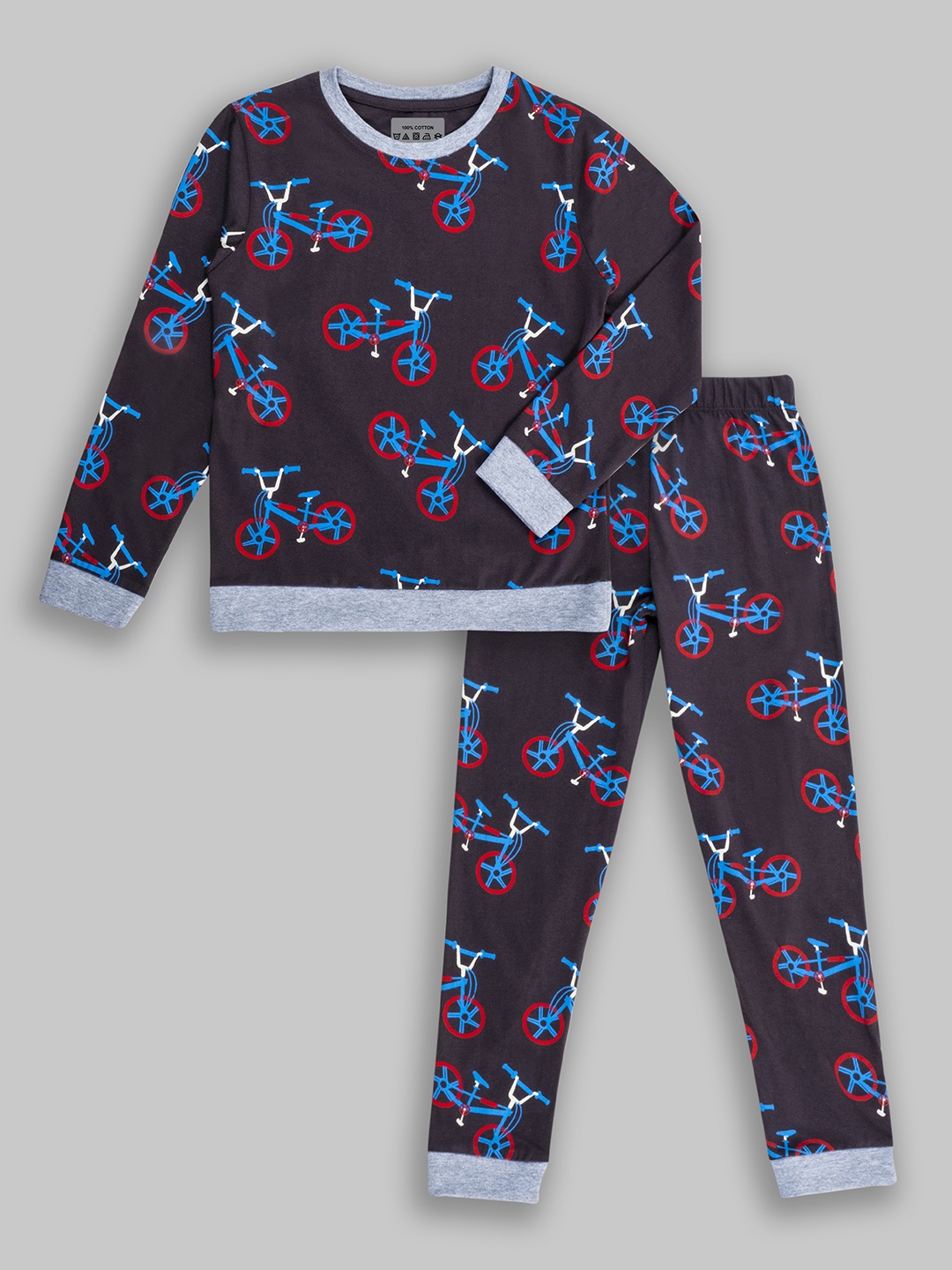 BAESD Kids Conversational Printed Pure Cotton T-Shirt With Joggers Night Suit, Blue
BAESD Kids Conversational Printed Pure Cotton T-Shirt With Joggers Night Suit, Blue