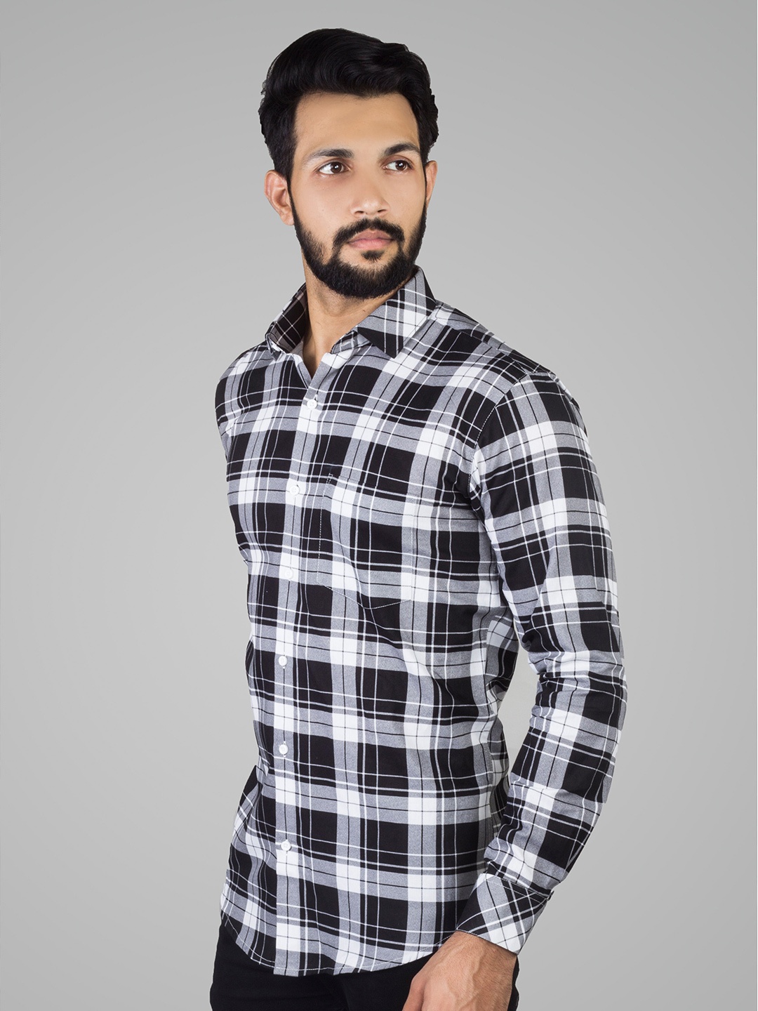 INDIAN THREADS India Slim Fit Tartan Checked Spread Collar Cotton Casual Shirt, Black
INDIAN THREADS India Slim Fit Tartan Checked Spread Collar Cotton Casual Shirt, Black