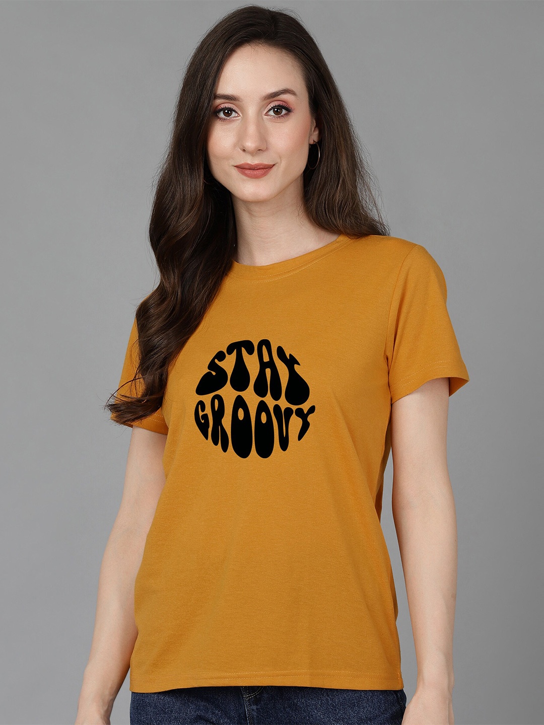 Adyavastram Typography Printed Round Neck Short Sleeves Cotton Regular T-shirt, Yellow
Adyavastram Typography Printed Round Neck Short Sleeves Cotton Regular T-shirt, Yellow