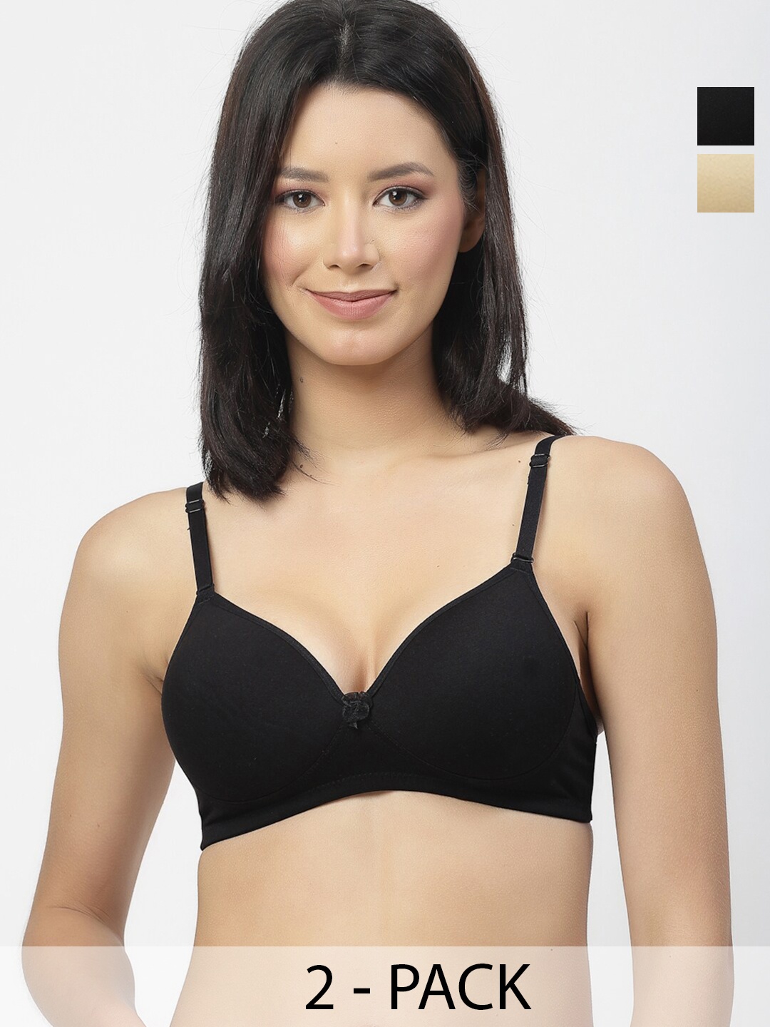 Floret Pack Of 2 Push-Up Bra Medium Coverage Lightly Padded All Day Comfort High Support, Beige
Floret Pack Of 2 Push-Up Bra Medium Coverage Lightly Padded All Day Comfort High Support, Beige