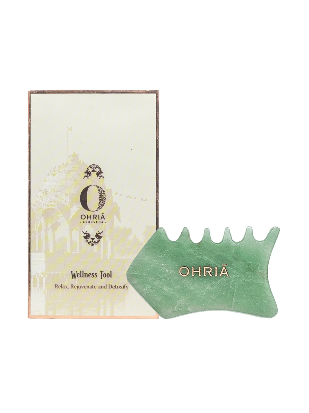 OHRIA AYURVEDA 100% Green Aventurine Stone for 2-in-1 Skin & Hair Wellness Massage Tool
OHRIA AYURVEDA 100% Green Aventurine Stone for 2-in-1 Skin & Hair Wellness Massage Tool
