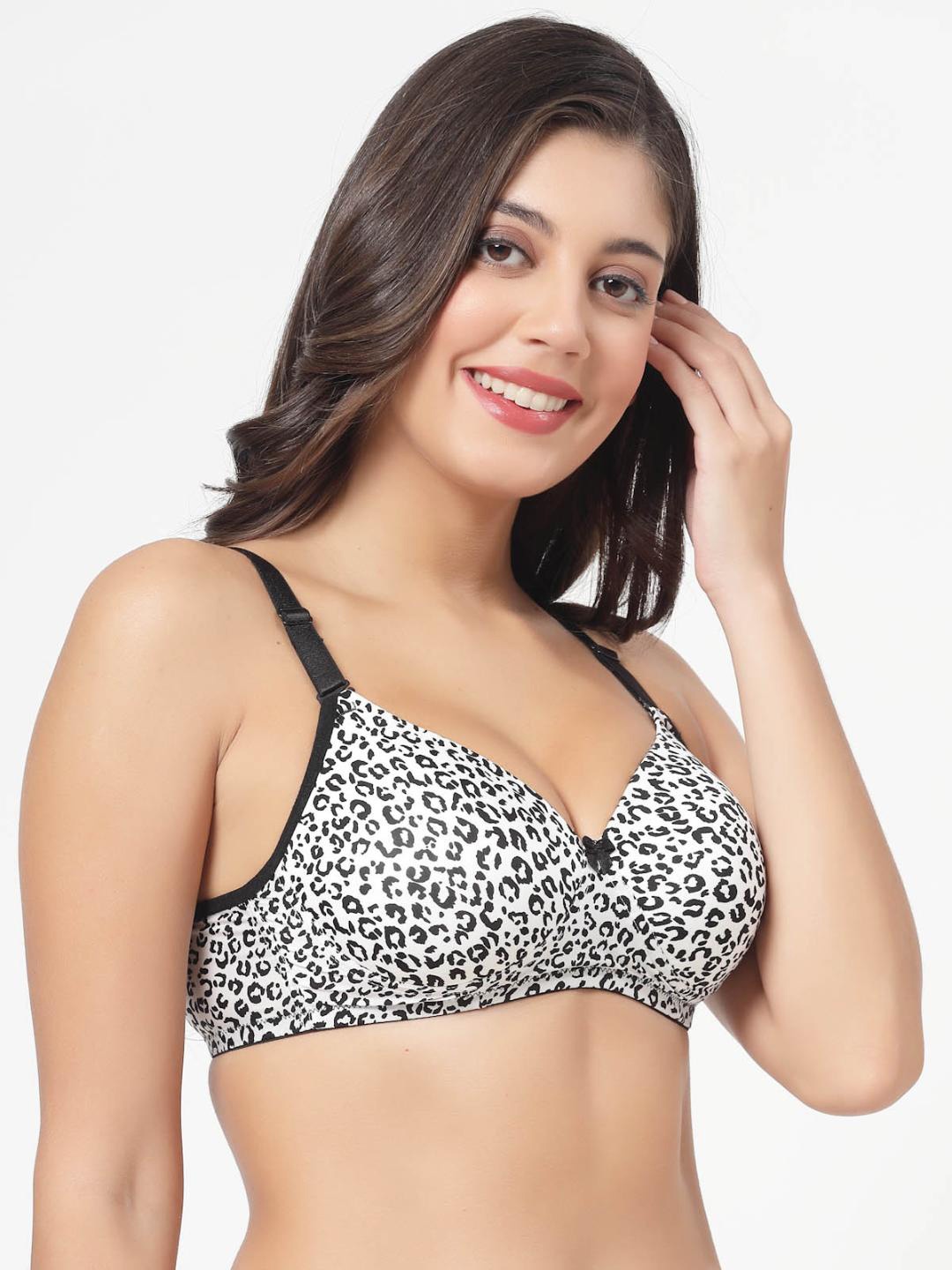 SHYAM SONS FLAIR Printed Full Coverage Lightly Padded Push-Up Bra With All Day Comfort, Black
SHYAM SONS FLAIR Printed Full Coverage Lightly Padded Push-Up Bra With All Day Comfort, Black