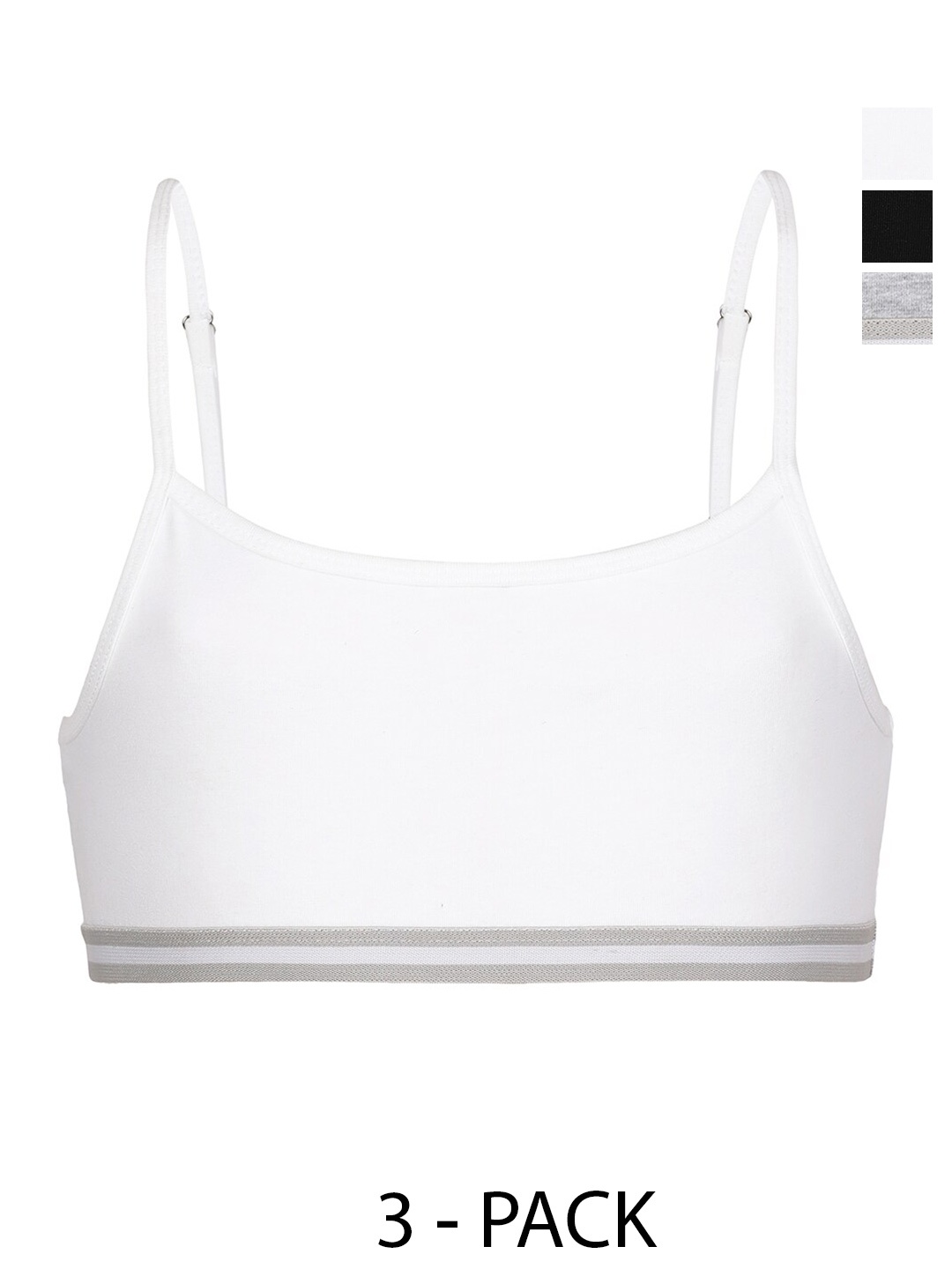 Charm n Cherish Girls Pack Of 4 Full Coverage Cotton Bralette Bra With All Day Comfort, Black
Charm n Cherish Girls Pack Of 4 Full Coverage Cotton Bralette Bra With All Day Comfort, Black