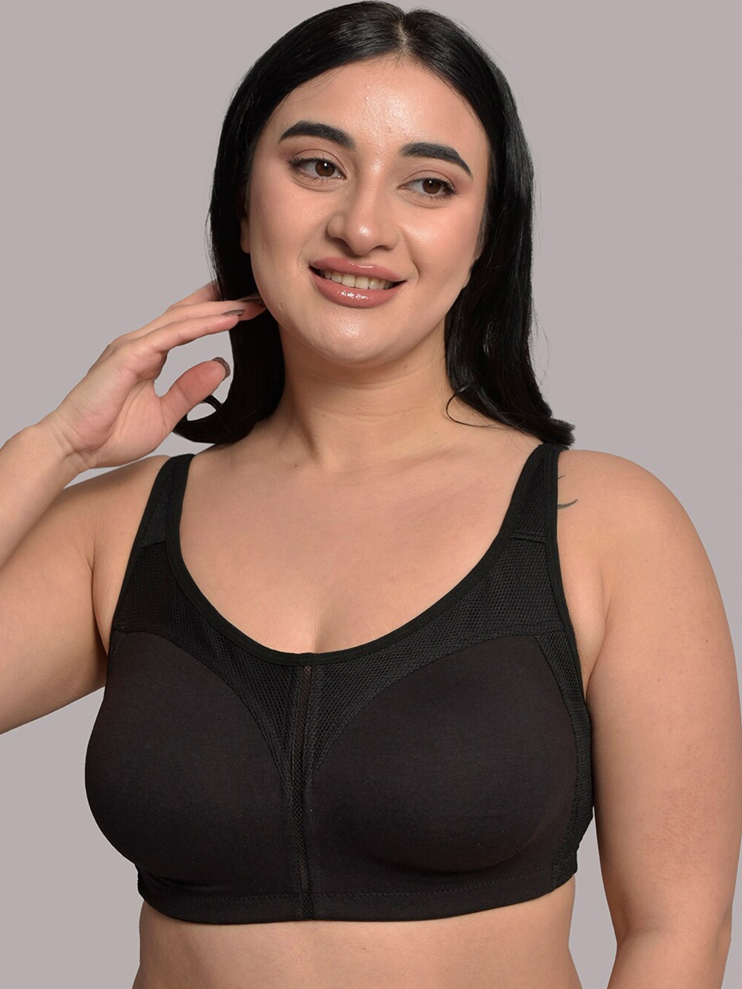Inner Sense Plus Size Full Coverage Everyday Bra with Anti Microbial & Anti Odour, Black
Inner Sense Plus Size Full Coverage Everyday Bra with Anti Microbial & Anti Odour, Black
