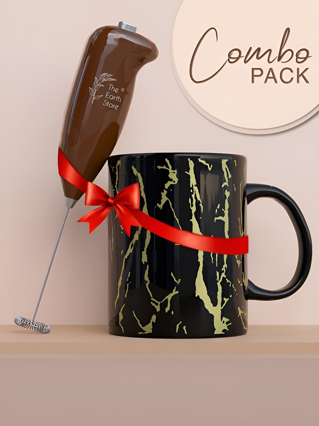 The Earth Store Black 2 Pcs Printed Ceramic Mugs with Electric Handheld Froster 550 ml
The Earth Store Black 2 Pcs Printed Ceramic Mugs with Electric Handheld Froster 550 ml