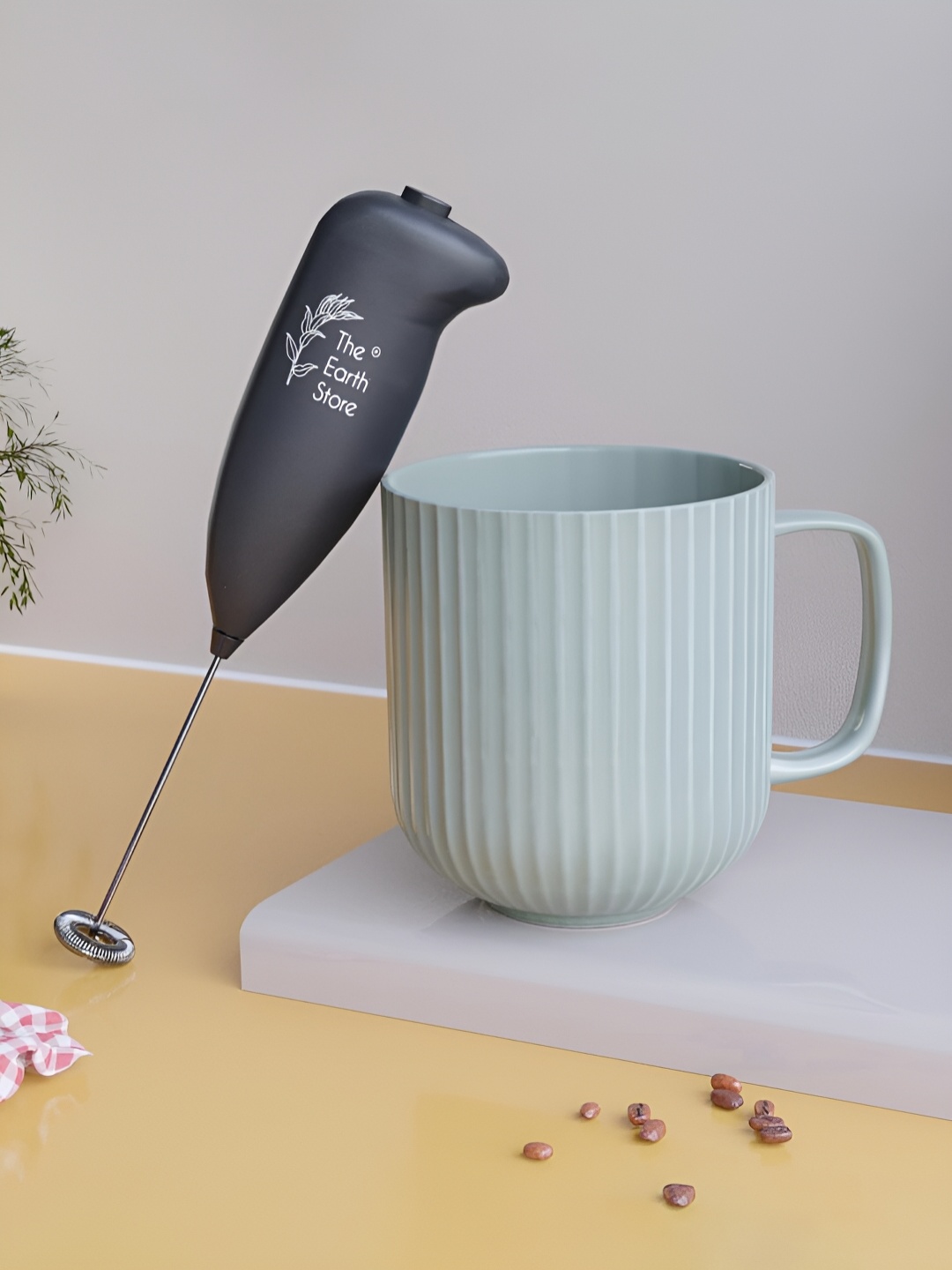 The Earth Store Grey 2 Pieces Textured Ceramic Matte Mug With Coffee Frother 330 ml
The Earth Store Grey 2 Pieces Textured Ceramic Matte Mug With Coffee Frother 330 ml