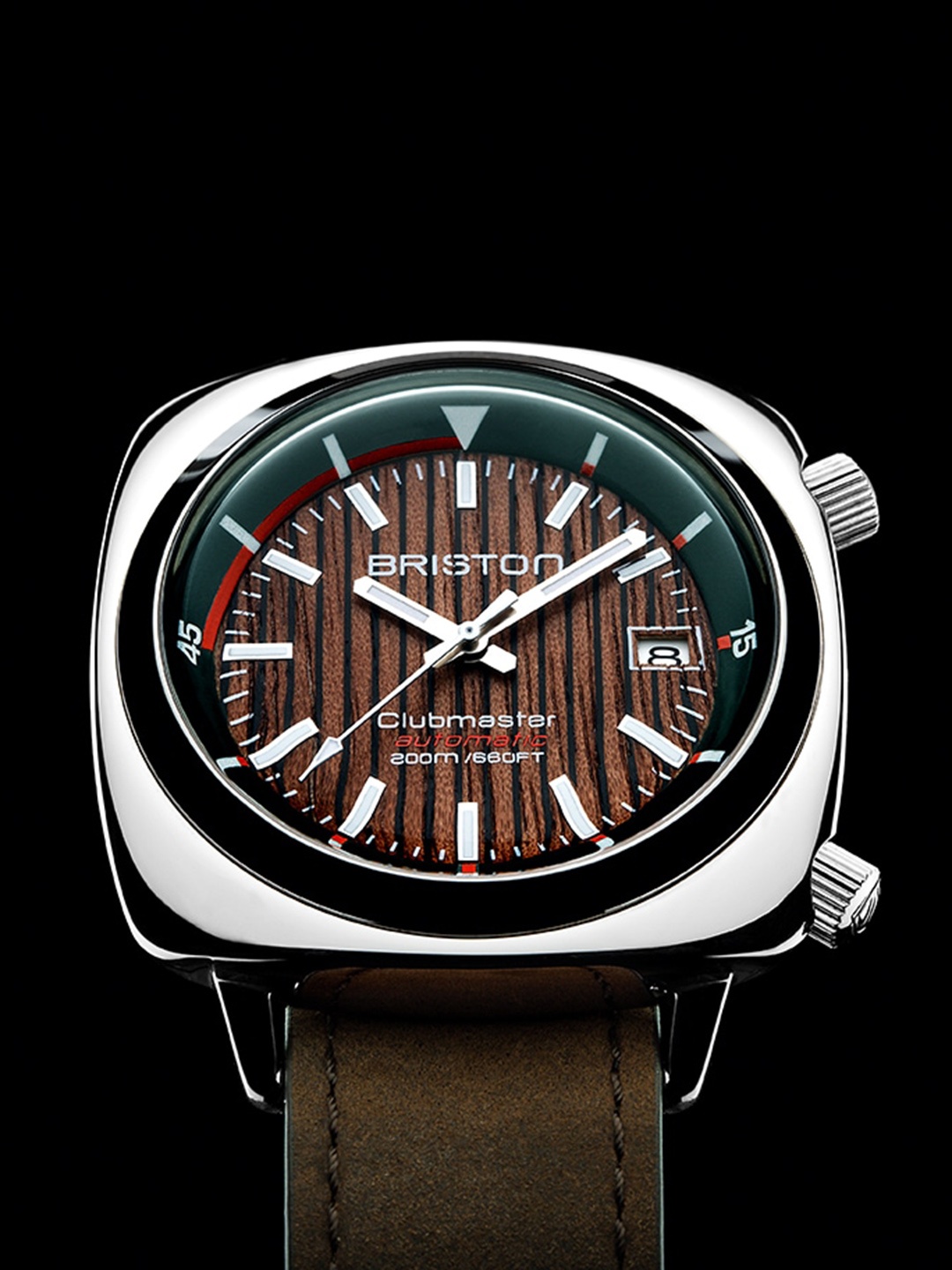 BRISTON Clubmaster Diver Leather Multi Function Automatic Motion Watch 18642.PS.D.10W.LVC, Brown
BRISTON Clubmaster Diver Leather Multi Function Automatic Motion Watch 18642.PS.D.10W.LVC, Brown