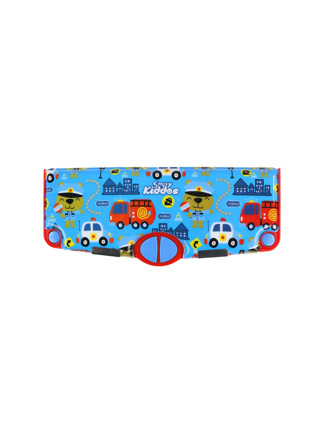 Smily Kiddos Printed Pen Cases, Blue