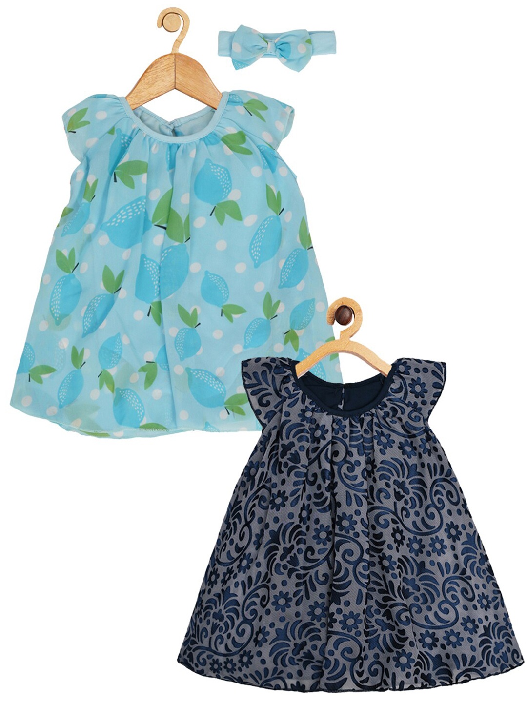 Creative Kids Infants Girls Pack Of 2 Floral Printed Cap Sleeves A-Line Romper Dress, Navy blue
Creative Kids Infants Girls Pack Of 2 Floral Printed Cap Sleeves A-Line Romper Dress, Navy blue