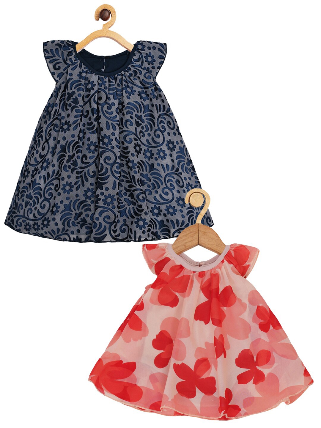 Creative Kids Infants Girls Pack Of 2 Floral Printed Cap Sleeves A-Line Romper Dress, Navy blue
Creative Kids Infants Girls Pack Of 2 Floral Printed Cap Sleeves A-Line Romper Dress, Navy blue