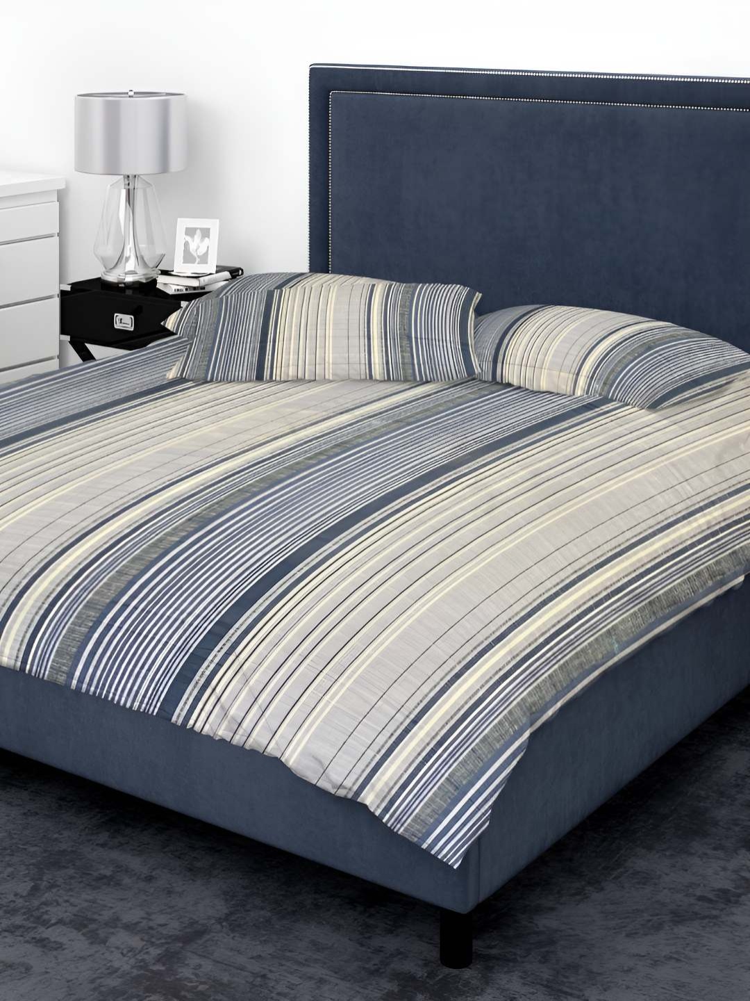 Sleeping Owls- because your sleep matters Blue & Cream 144 TC King Bedsheet with 2 Pillow
Sleeping Owls- because your sleep matters Blue & Cream 144 TC King Bedsheet with 2 Pillow