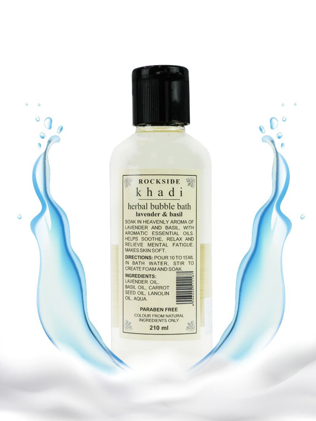 ROCKSIDE KHADI Herbal Set of 2 Lavender Basil Herbal Bubble Bath - 210ml each, Transparent
ROCKSIDE KHADI Herbal Set of 2 Lavender Basil Herbal Bubble Bath - 210ml each, Transparent
