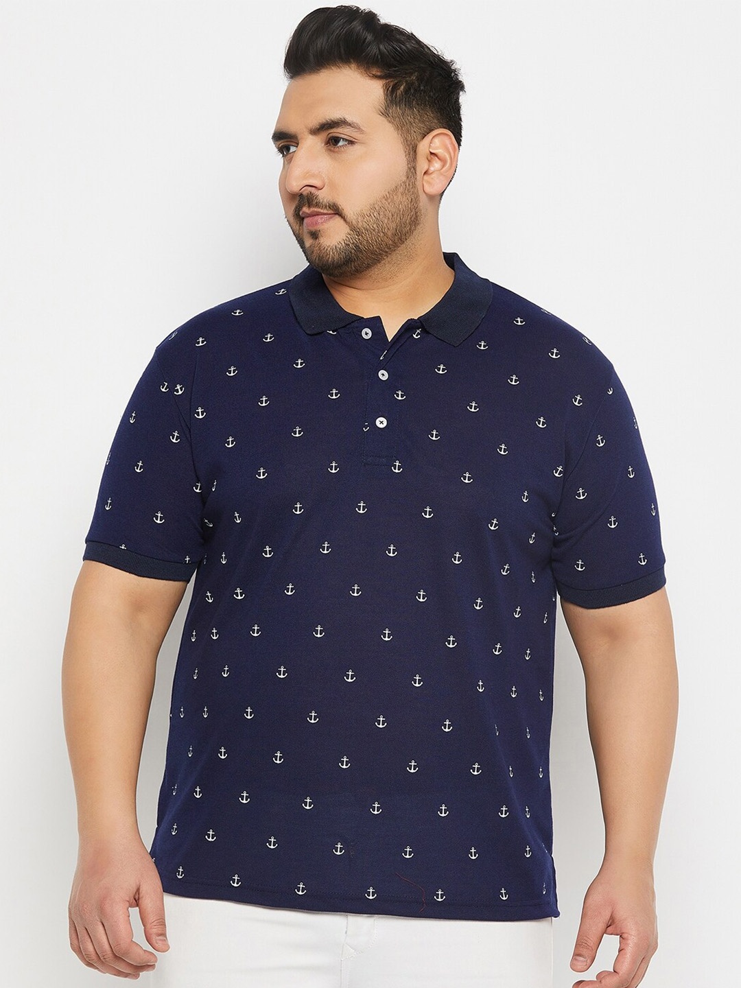 THE MILLION CLUB Plus Size Conversational Printed Polo Collar Cotton Casual T-shirt, Navy blue
THE MILLION CLUB Plus Size Conversational Printed Polo Collar Cotton Casual T-shirt, Navy blue