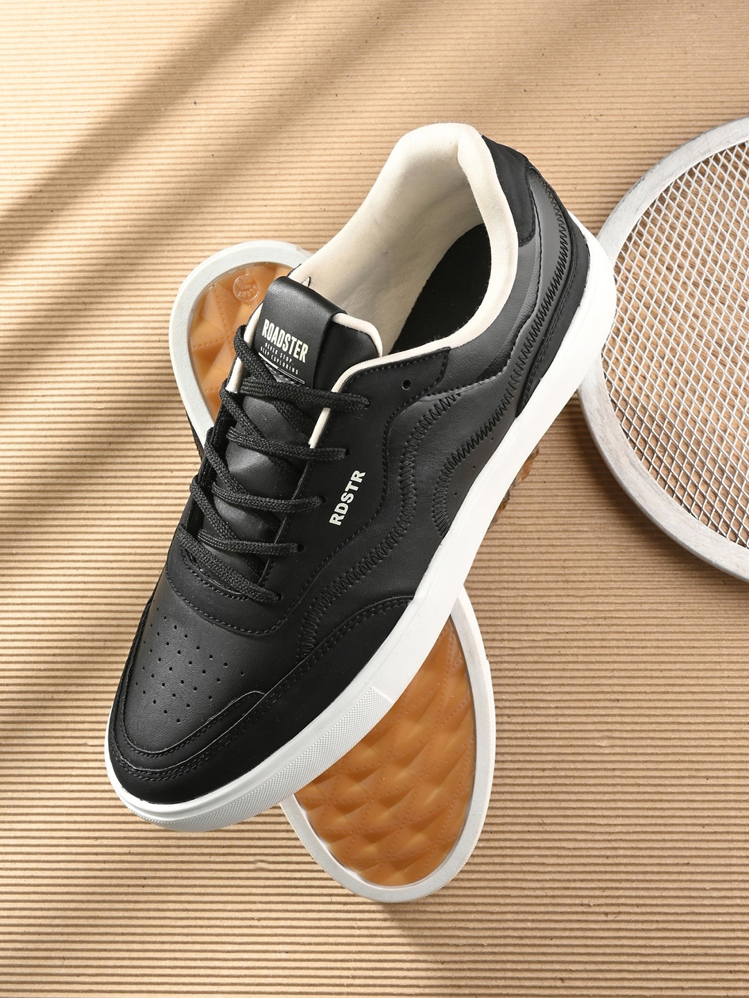 The Roadster Lifestyle Co. Street Surge Collection Men Round Toe Lace-Up Sneakers, Black
The Roadster Lifestyle Co. Street Surge Collection Men Round Toe Lace-Up Sneakers, Black
