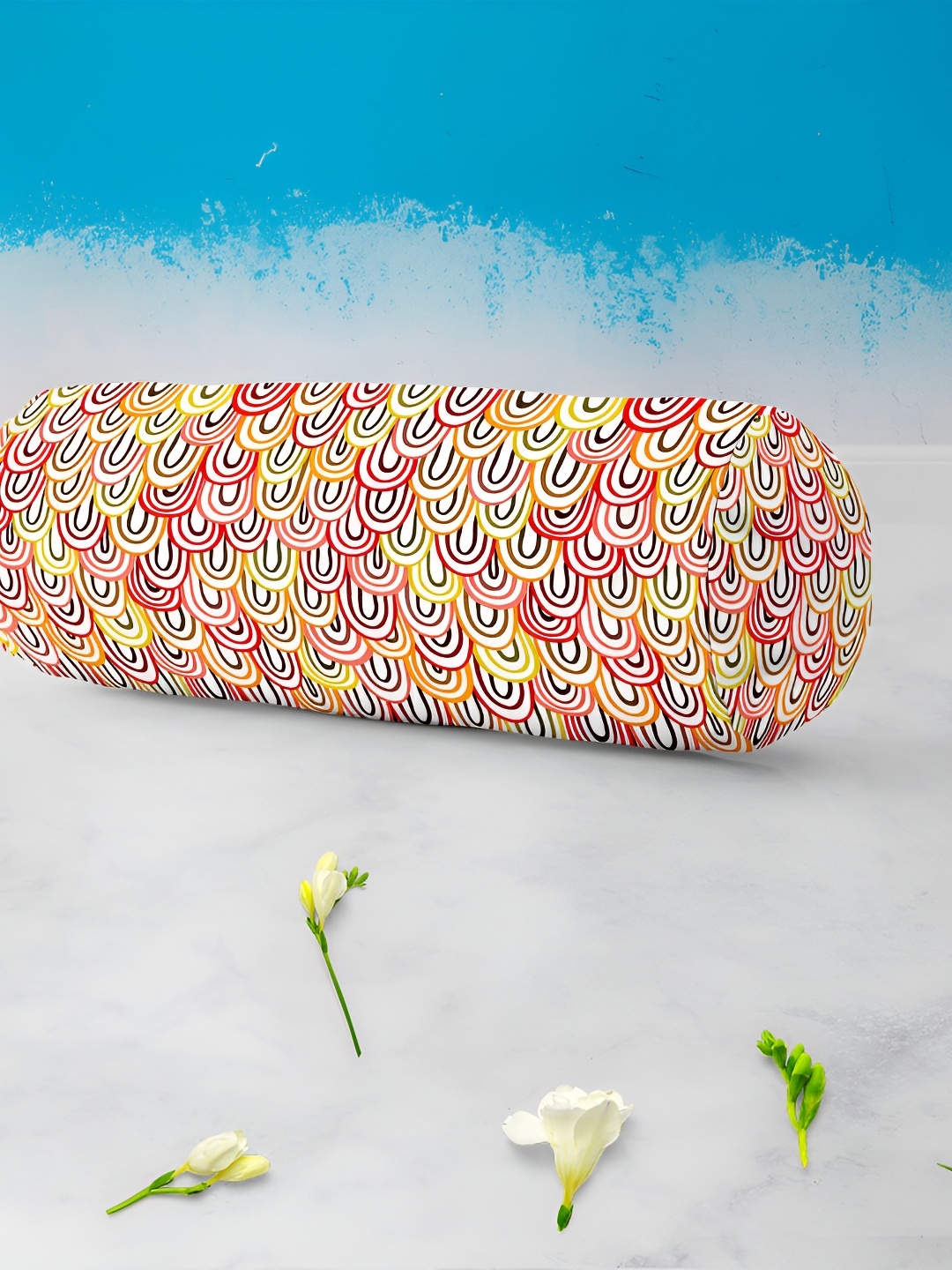 ArtzFolio White & Yellow 2 Pcs Printed Cotton Canvas Bolster Covers with Concealed Zipper
ArtzFolio White & Yellow 2 Pcs Printed Cotton Canvas Bolster Covers with Concealed Zipper