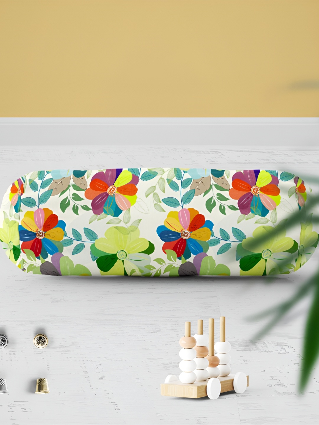 ArtzFolio Cream-colored and Green 2 Pcs Printed Bolster Covers with Concealed Zipper
ArtzFolio Cream-colored and Green 2 Pcs Printed Bolster Covers with Concealed Zipper