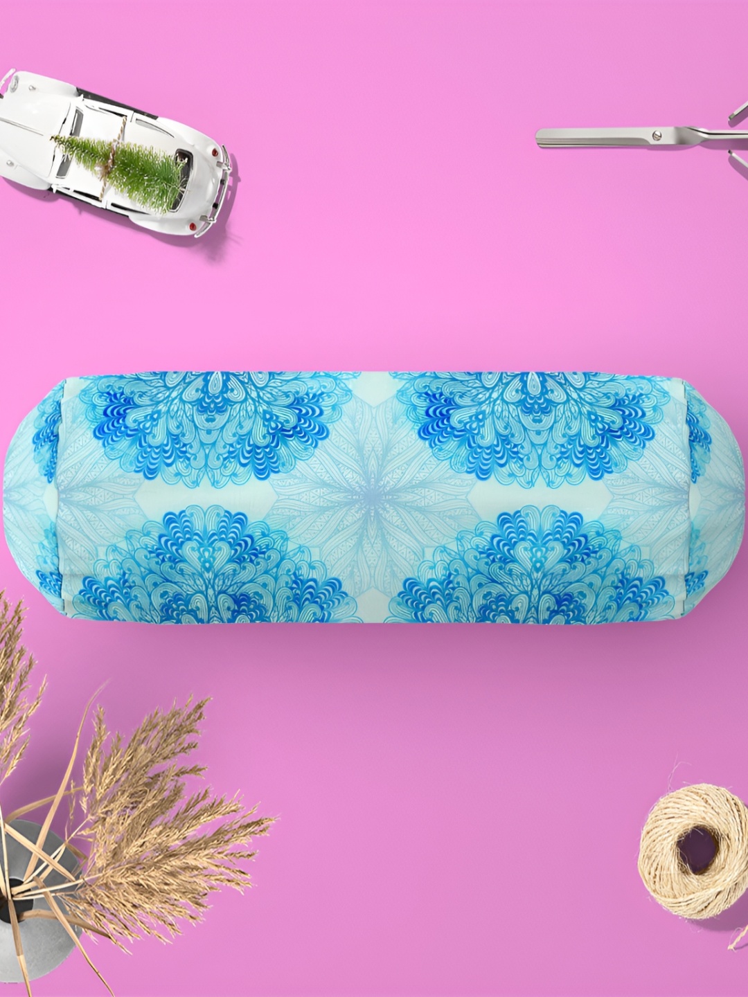 ArtzFolio Blue 2 Pieces Printed Cotton Canvas Bolster Covers with Concealed Zipper
ArtzFolio Blue 2 Pieces Printed Cotton Canvas Bolster Covers with Concealed Zipper