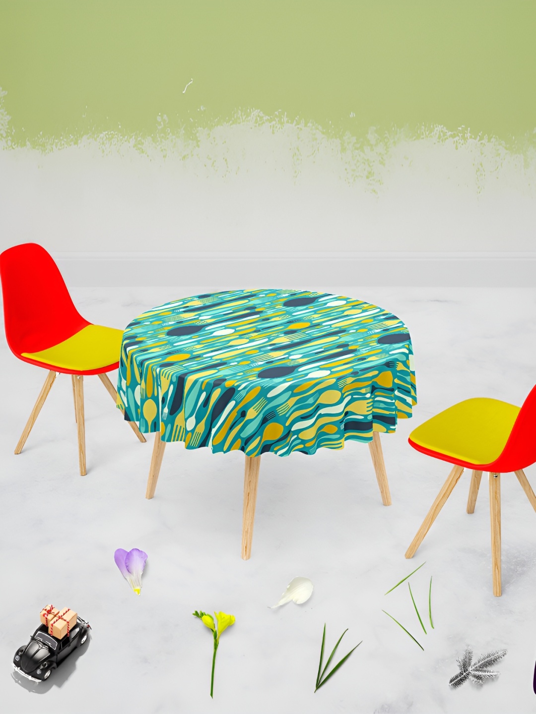 ArtzFolio Green Fork & Spoon Print Velvet Anti-Slip Round 4-Seater Table Cover, Grey
ArtzFolio Green Fork & Spoon Print Velvet Anti-Slip Round 4-Seater Table Cover, Grey