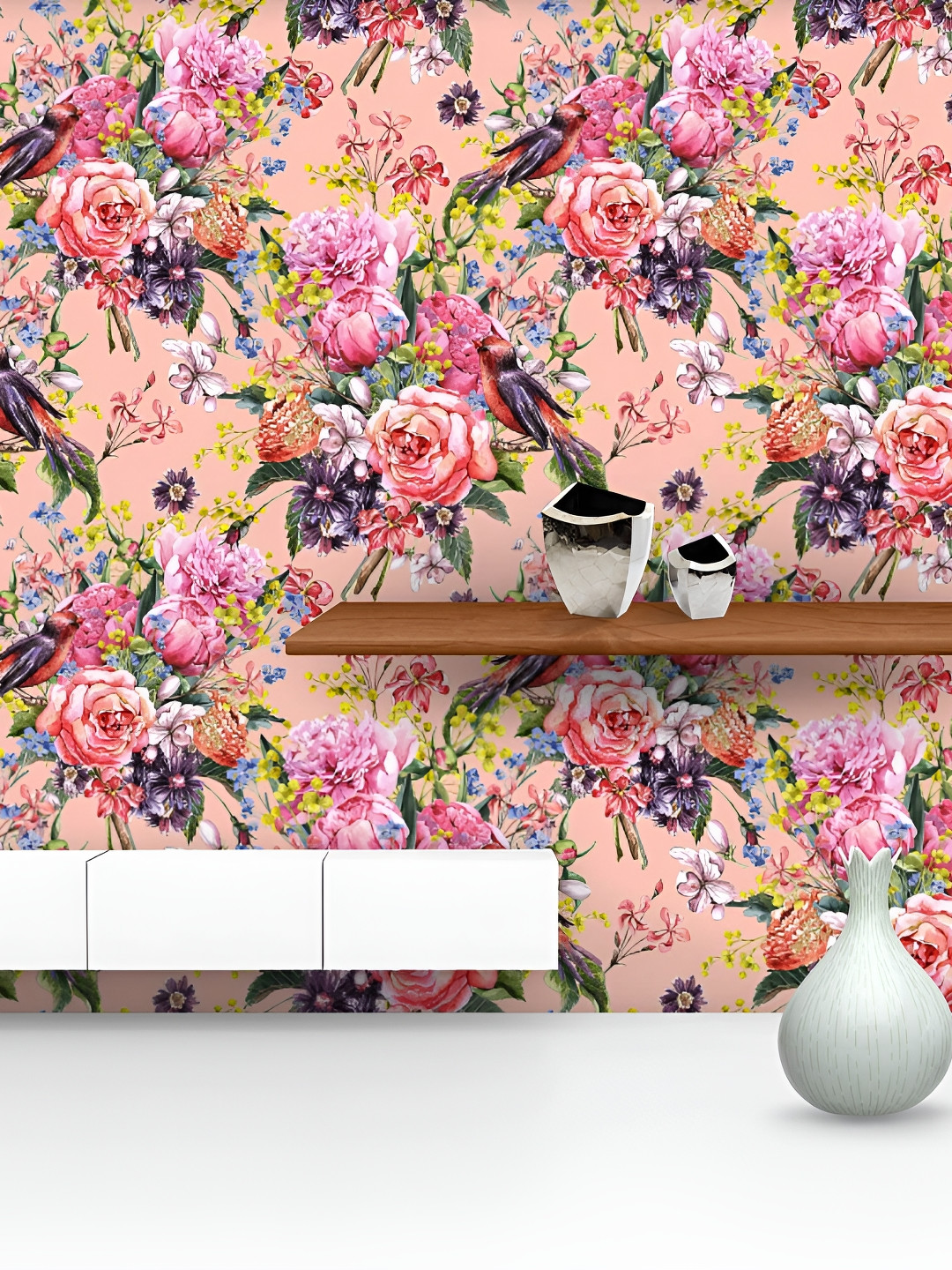 ArtzFolio Peach Pink Floral Printed Self-Adhesive Water-Resistant Peel & Stick Wallpaper
ArtzFolio Peach Pink Floral Printed Self-Adhesive Water-Resistant Peel & Stick Wallpaper