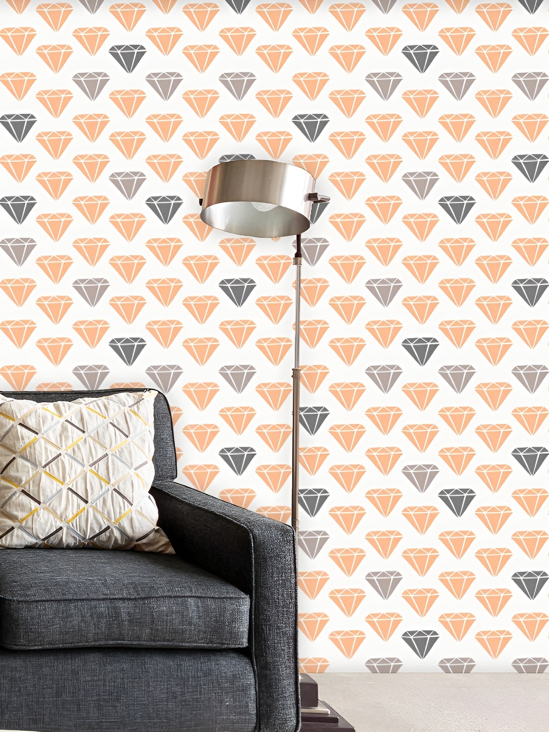 ArtzFolio Orange & Grey Geometric Printed Self-Adhesive Water Resistant Wall Wallpaper
ArtzFolio Orange & Grey Geometric Printed Self-Adhesive Water Resistant Wall Wallpaper