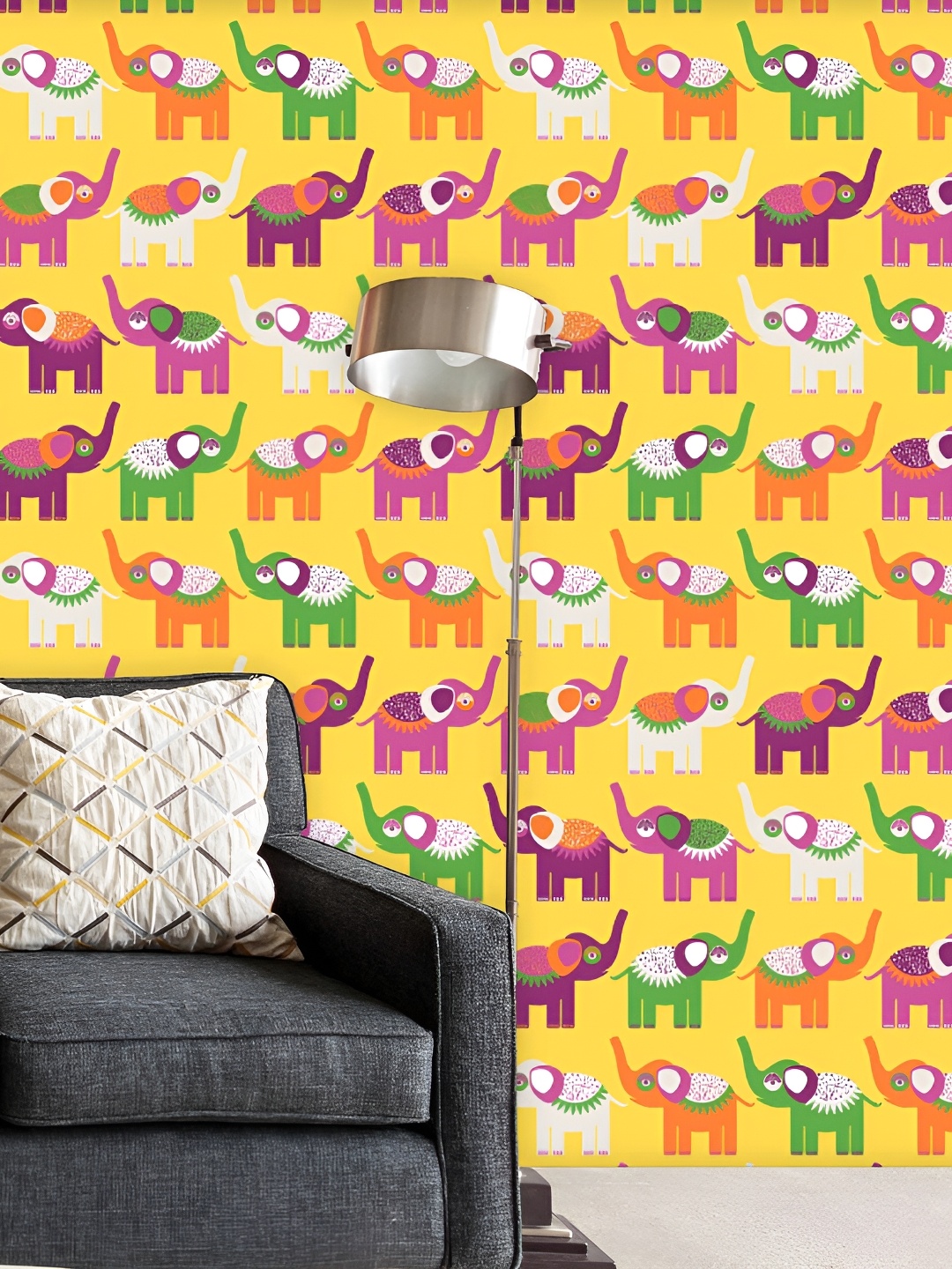 ArtzFolio Yellow & Green Elephant-Printed Self-Adhesive Peel & Stick Laminated Wallpaper
ArtzFolio Yellow & Green Elephant-Printed Self-Adhesive Peel & Stick Laminated Wallpaper