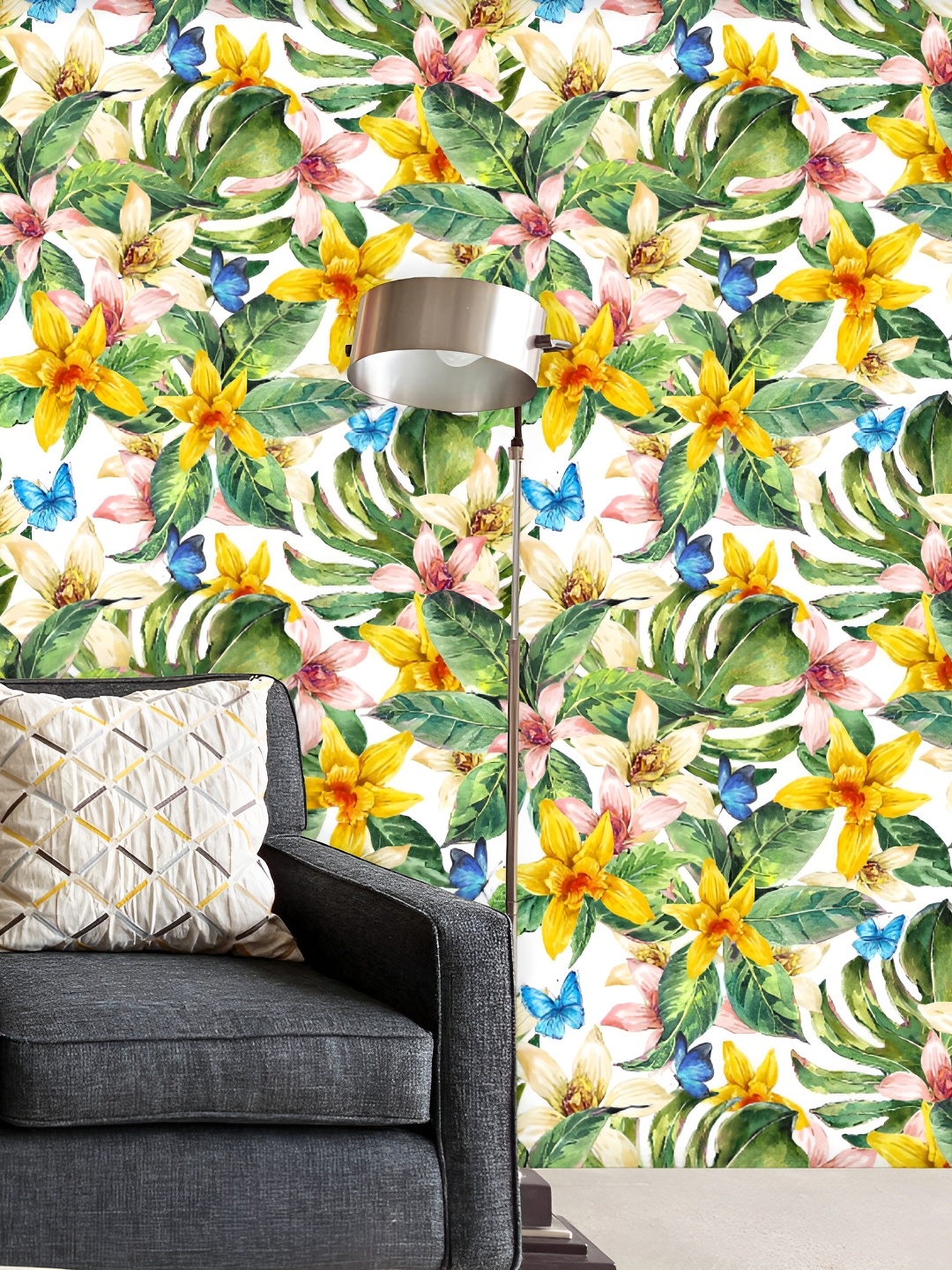 ArtzFolio White & Green Floral Printed Self-Adhesive Water-Resistant Wallpaper Sticker
ArtzFolio White & Green Floral Printed Self-Adhesive Water-Resistant Wallpaper Sticker