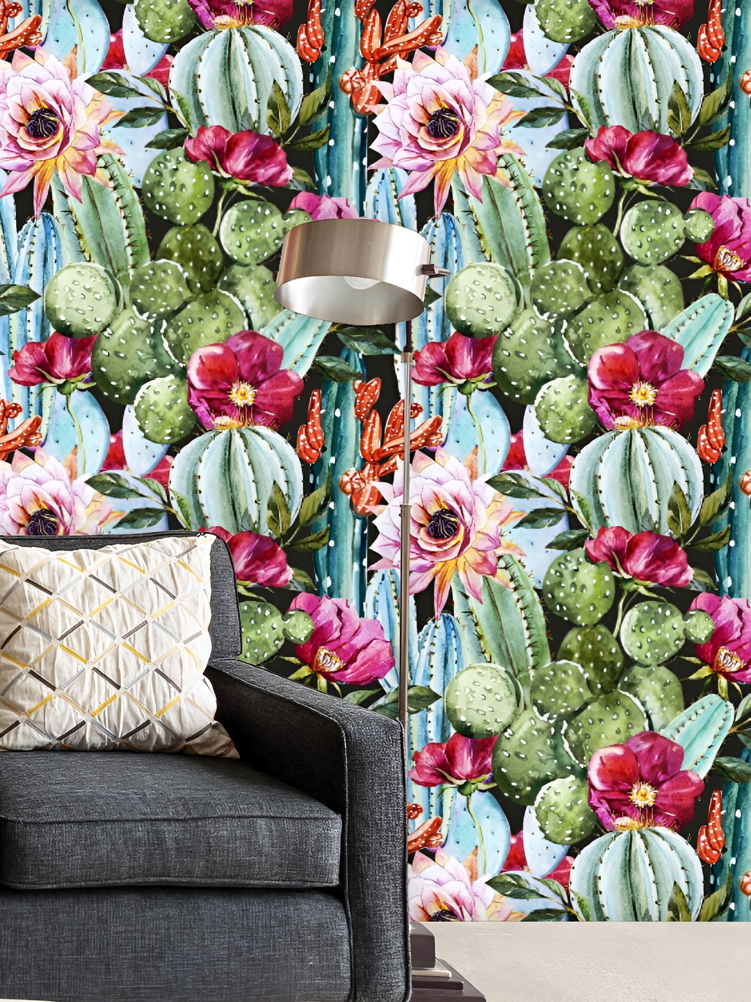 ArtzFolio Cactus & Floral Print Peel & Stick Non-PVC Vinyl Self-Adhesive Wall Sticker, Multi
ArtzFolio Cactus & Floral Print Peel & Stick Non-PVC Vinyl Self-Adhesive Wall Sticker, Multi