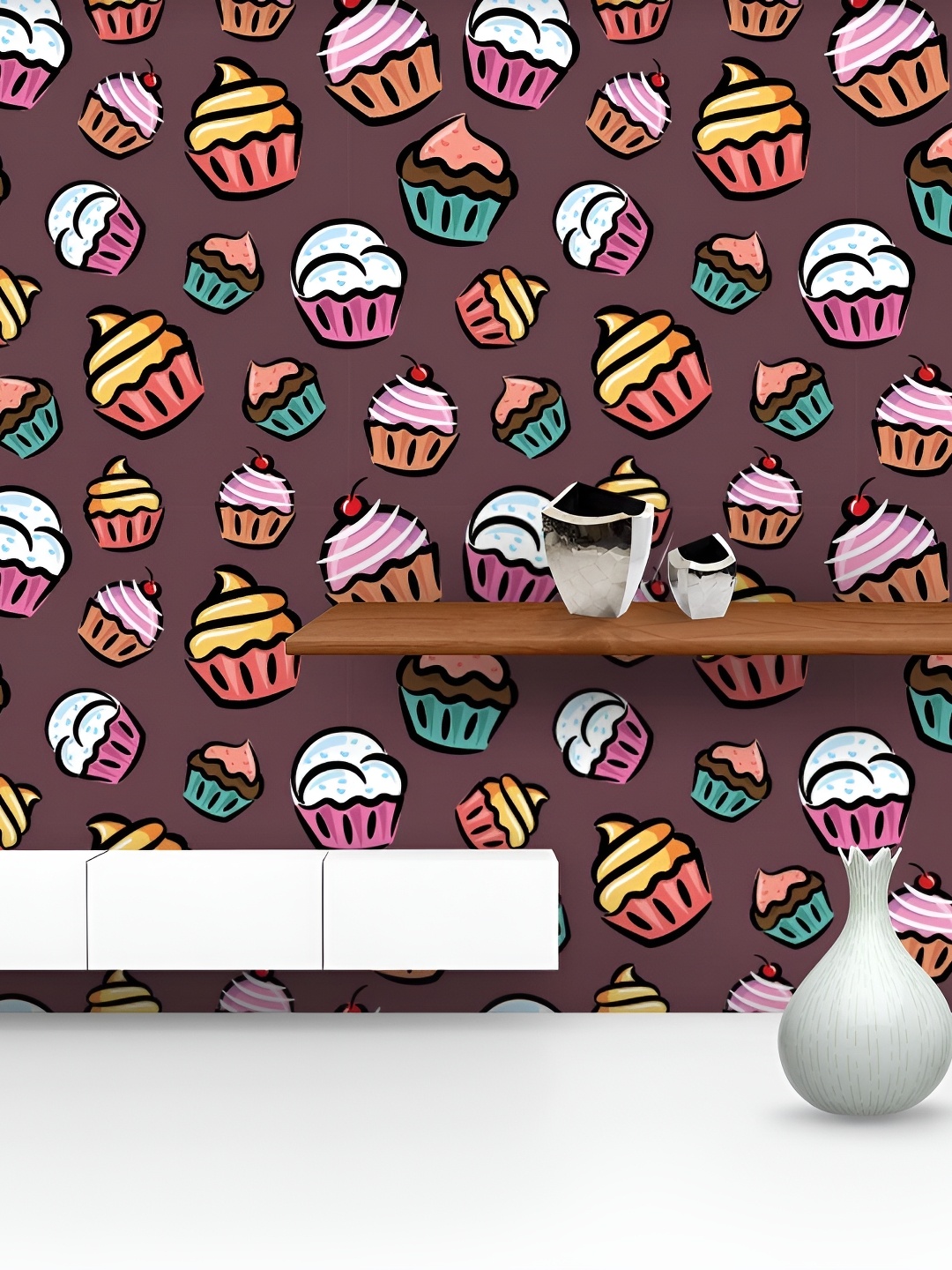ArtzFolio Brown Burgundy & Pink Cupcake Printed Self-Adhesive Peel & Stick Wall Stickers
ArtzFolio Brown Burgundy & Pink Cupcake Printed Self-Adhesive Peel & Stick Wall Stickers