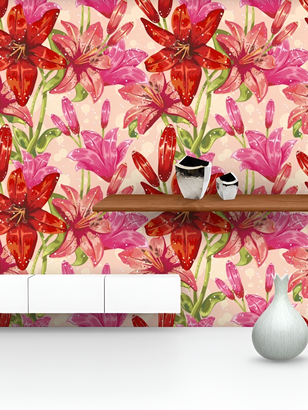 ArtzFolio Pink Red Floral Printed Self-Adhesive Water-Resistant Peel & Stick Wallpaper
ArtzFolio Pink Red Floral Printed Self-Adhesive Water-Resistant Peel & Stick Wallpaper