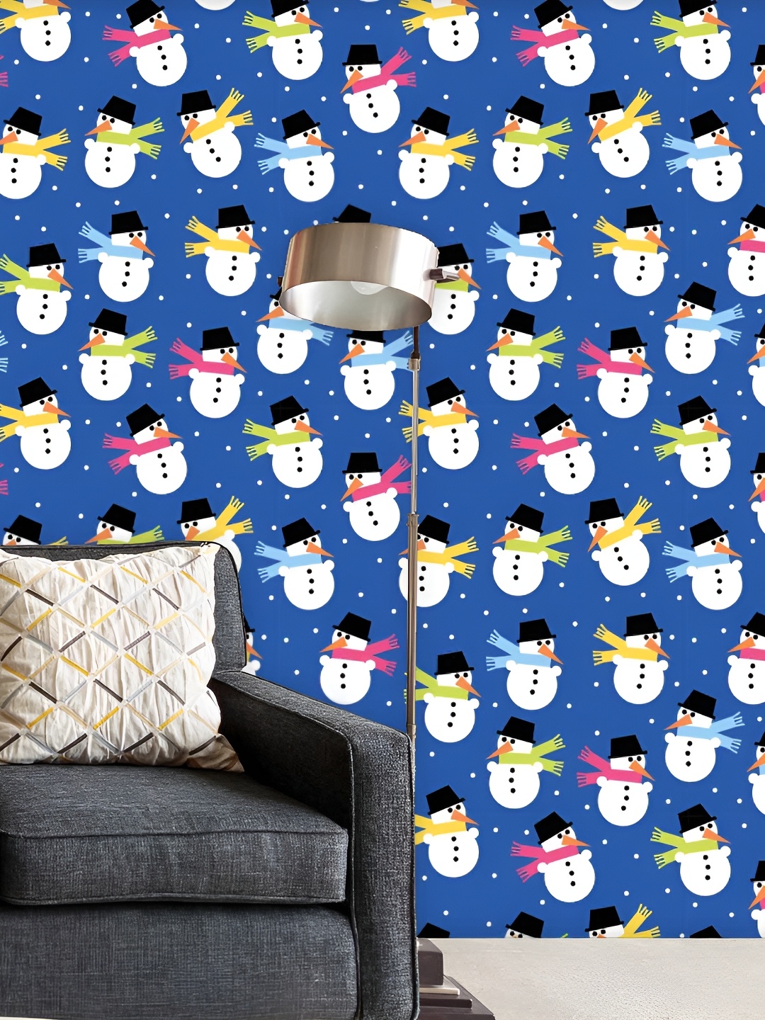 ArtzFolio Navy-Blue & White Snowman-Printed Self-Adhesive Peel & Stick Laminated Wallpaper
ArtzFolio Navy-Blue & White Snowman-Printed Self-Adhesive Peel & Stick Laminated Wallpaper