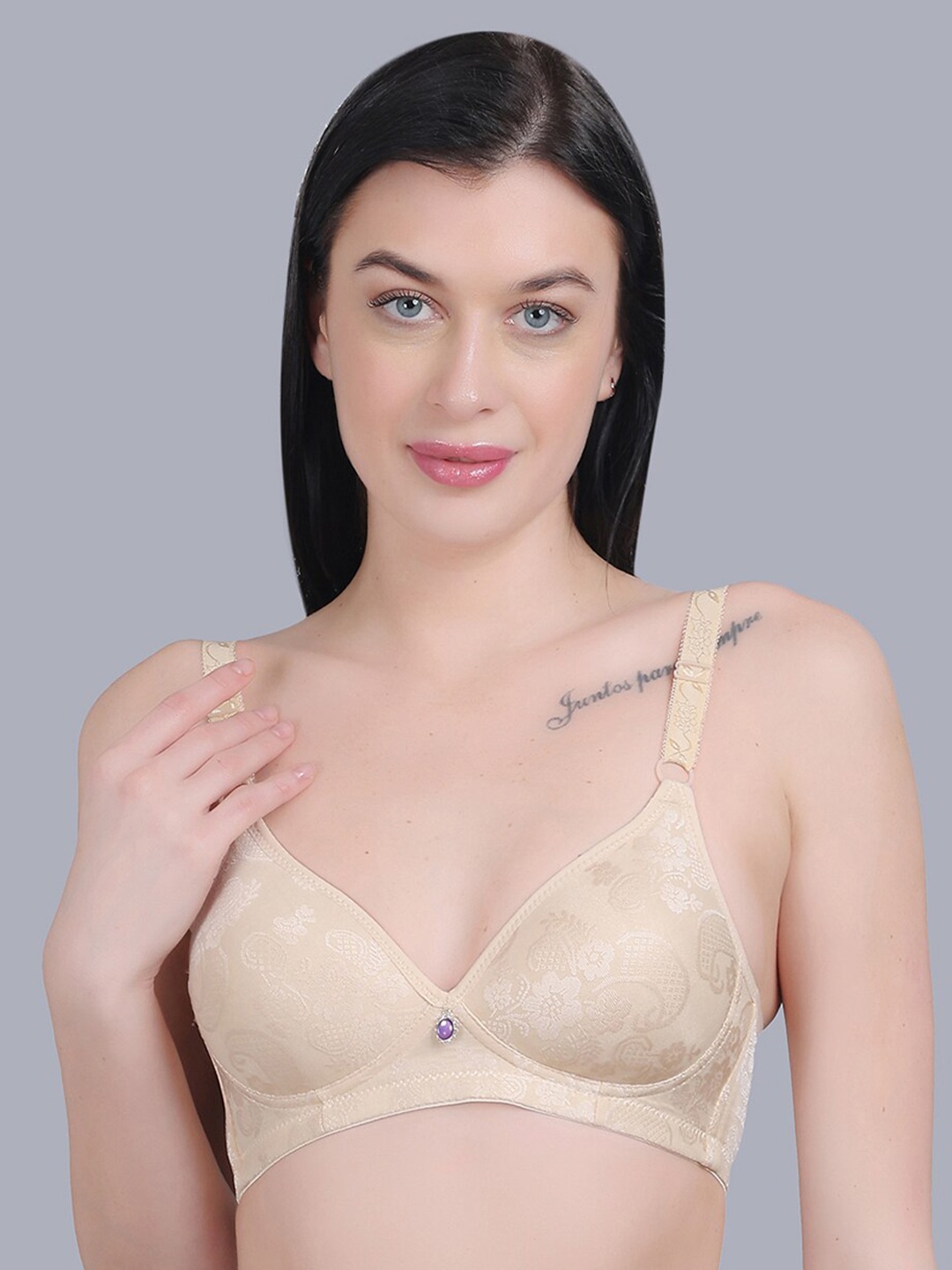 mod & shy Self Design Medium Coverage Lightly Padded T-shirt Bra - All Day Comfort, Beige
mod & shy Self Design Medium Coverage Lightly Padded T-shirt Bra - All Day Comfort, Beige