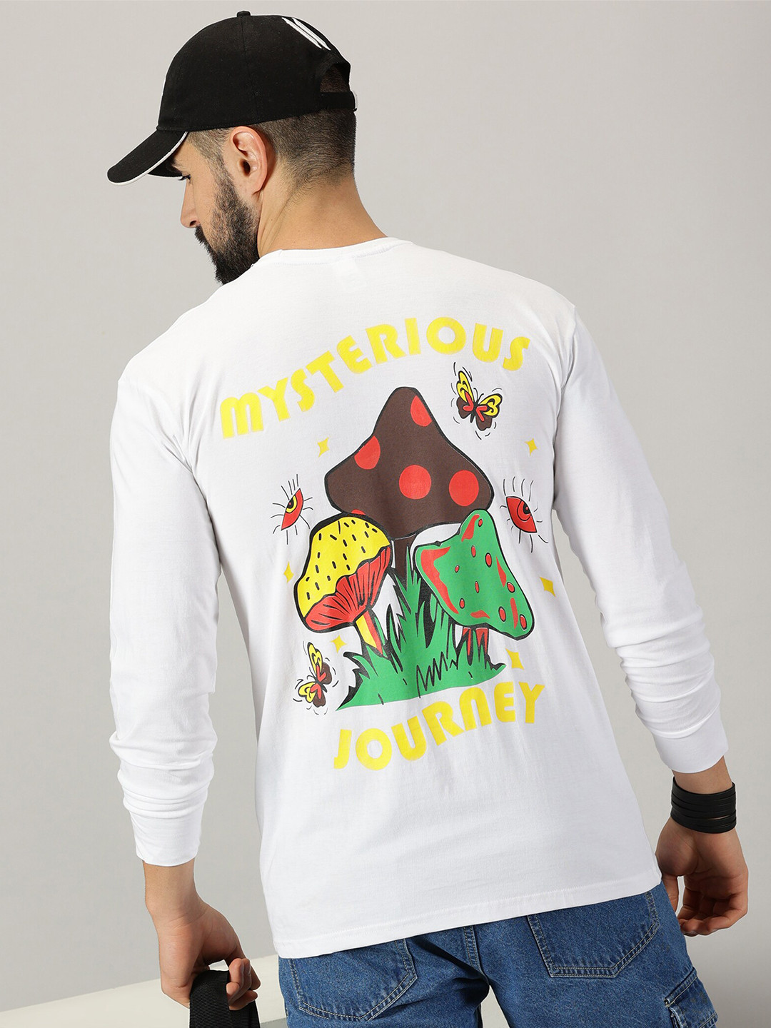 GESPO Graphic Printed Drop Shoulder Pure Cotton T-shirt, White
GESPO Graphic Printed Drop Shoulder Pure Cotton T-shirt, White