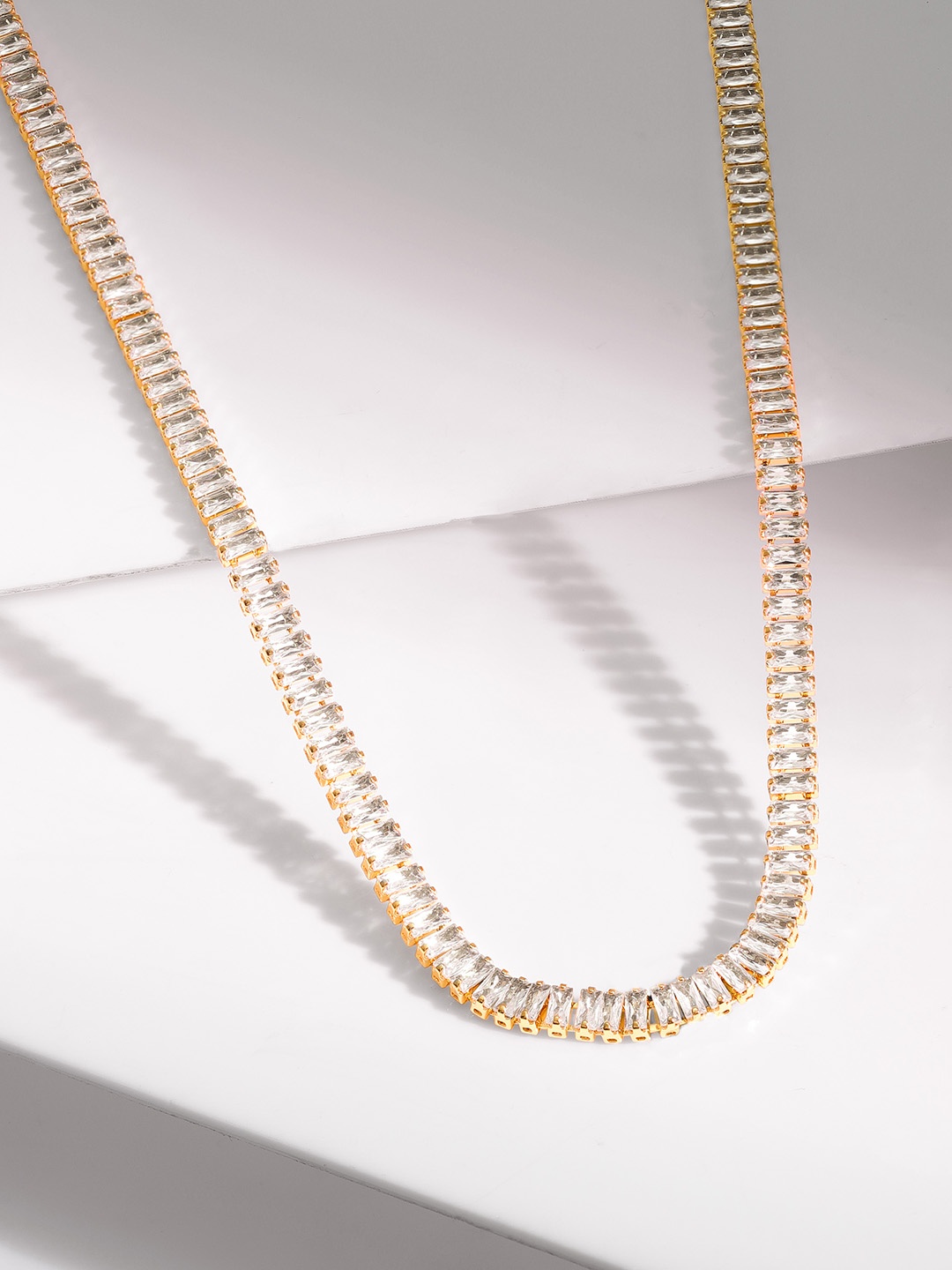 Rubans Voguish 18K Gold-Plated Crystal AD & Zicronia Studded Classy Statement Necklace
Rubans Voguish 18K Gold-Plated Crystal AD & Zicronia Studded Classy Statement Necklace