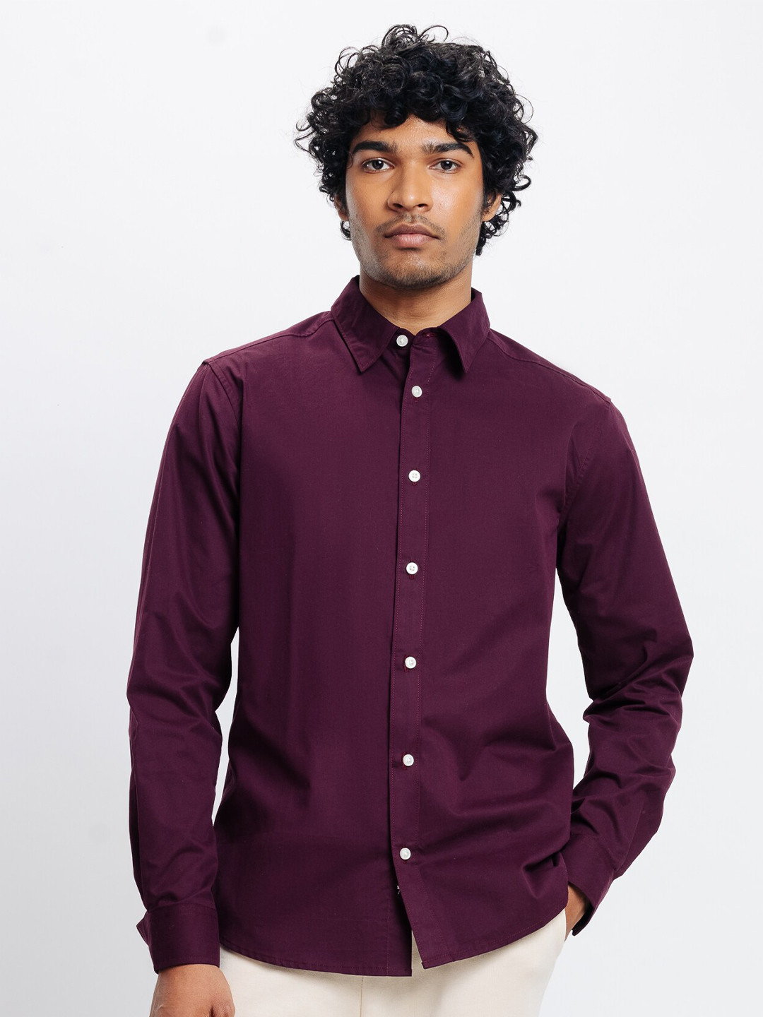 FREAKINS Spread Collar Cotton Regular Fit Casual Shirt, Brown 
FREAKINS Spread Collar Cotton Regular Fit Casual Shirt, Brown