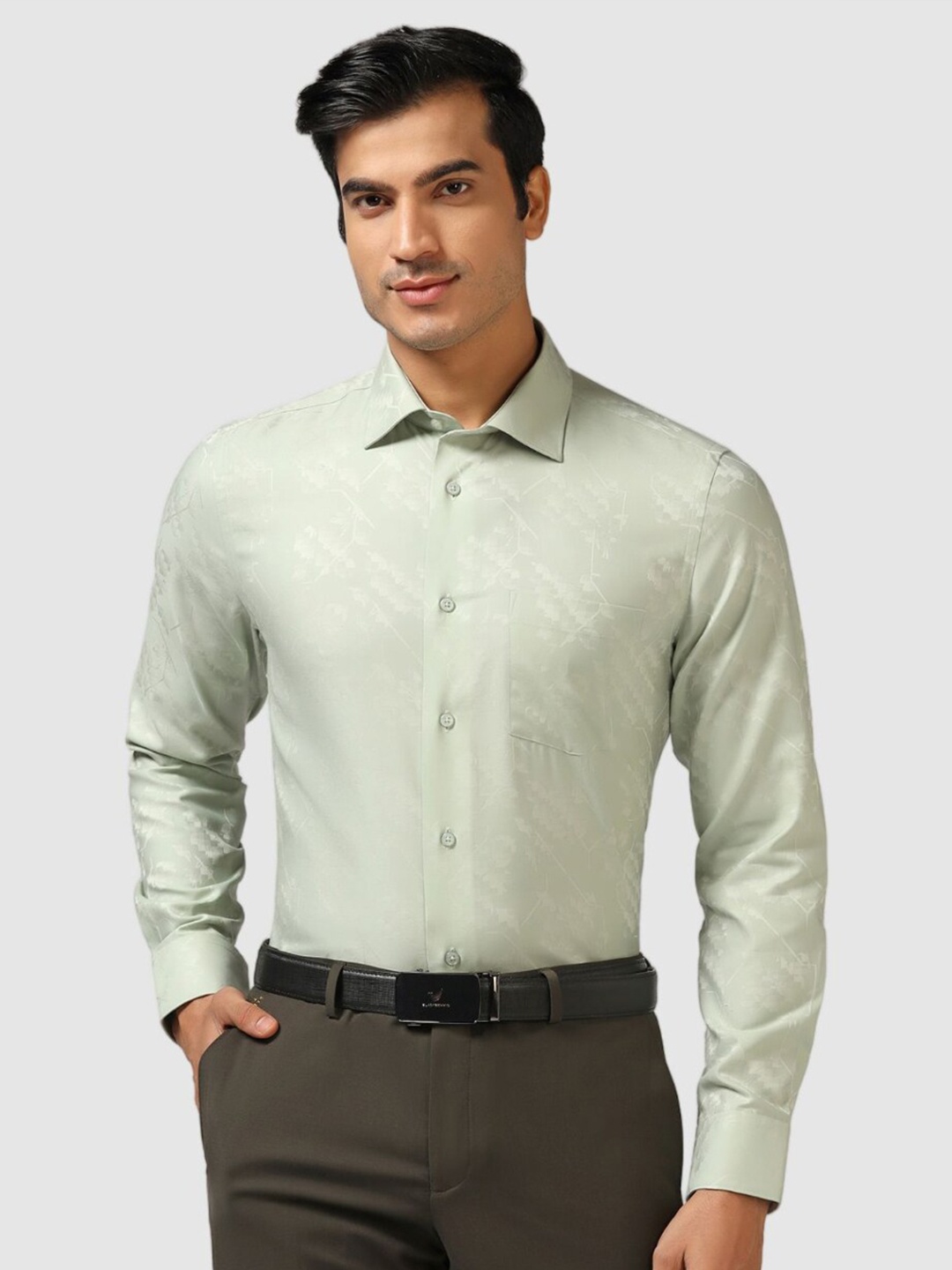 Blackberrys India Slim Fit Abstract Printed Spread Collar Long Sleeves Formal Shirt, Green
Blackberrys India Slim Fit Abstract Printed Spread Collar Long Sleeves Formal Shirt, Green