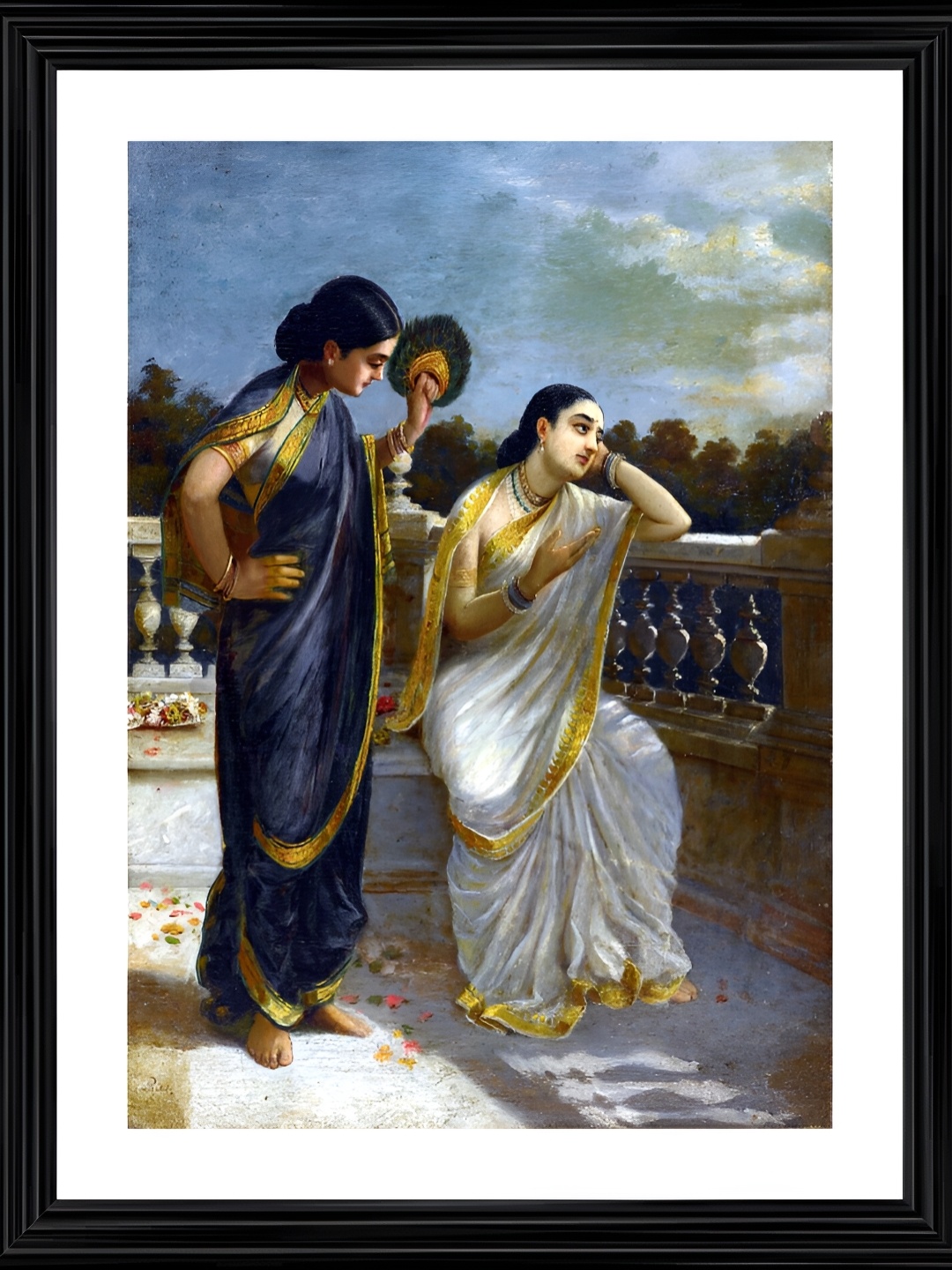 Adventures India 1 Piece Wood Wall Paintings - Damayanti Thinking of King Nal,1883, Multi
Adventures India 1 Piece Wood Wall Paintings - Damayanti Thinking of King Nal,1883, Multi