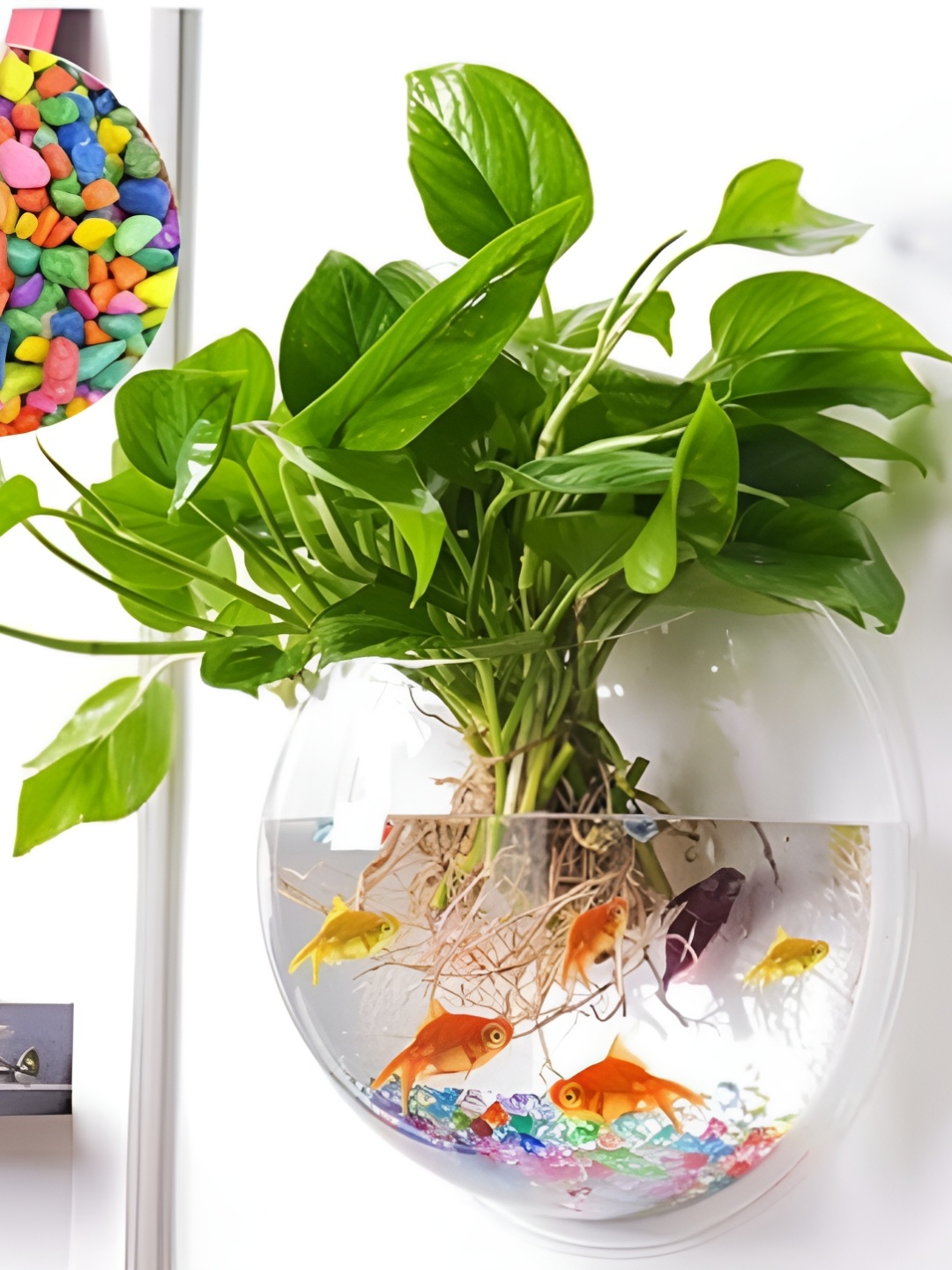 VAYINATO White Hanging Bowl Wall Decor