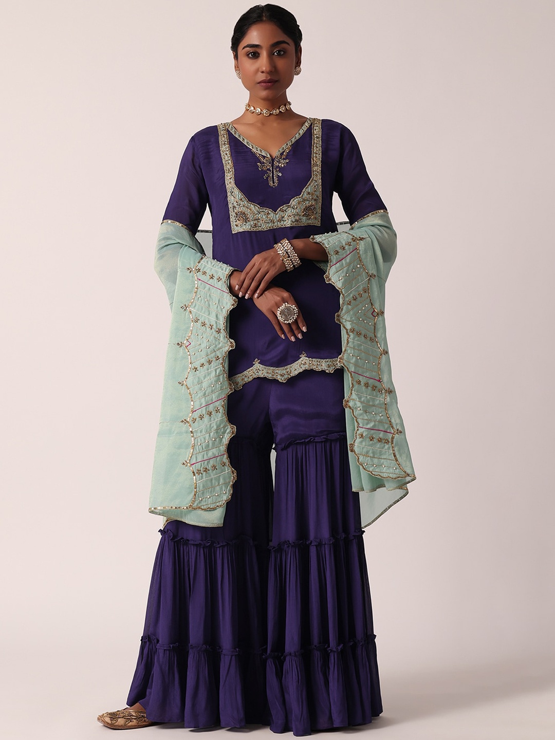 KALKI Fashion Women Ethnic Motifs Embroidered Regular Thread Work Kurti with Sharara & With Dupatta, Blue
KALKI Fashion Women Ethnic Motifs Embroidered Regular Thread Work Kurti with Sharara & With Dupatta, Blue
