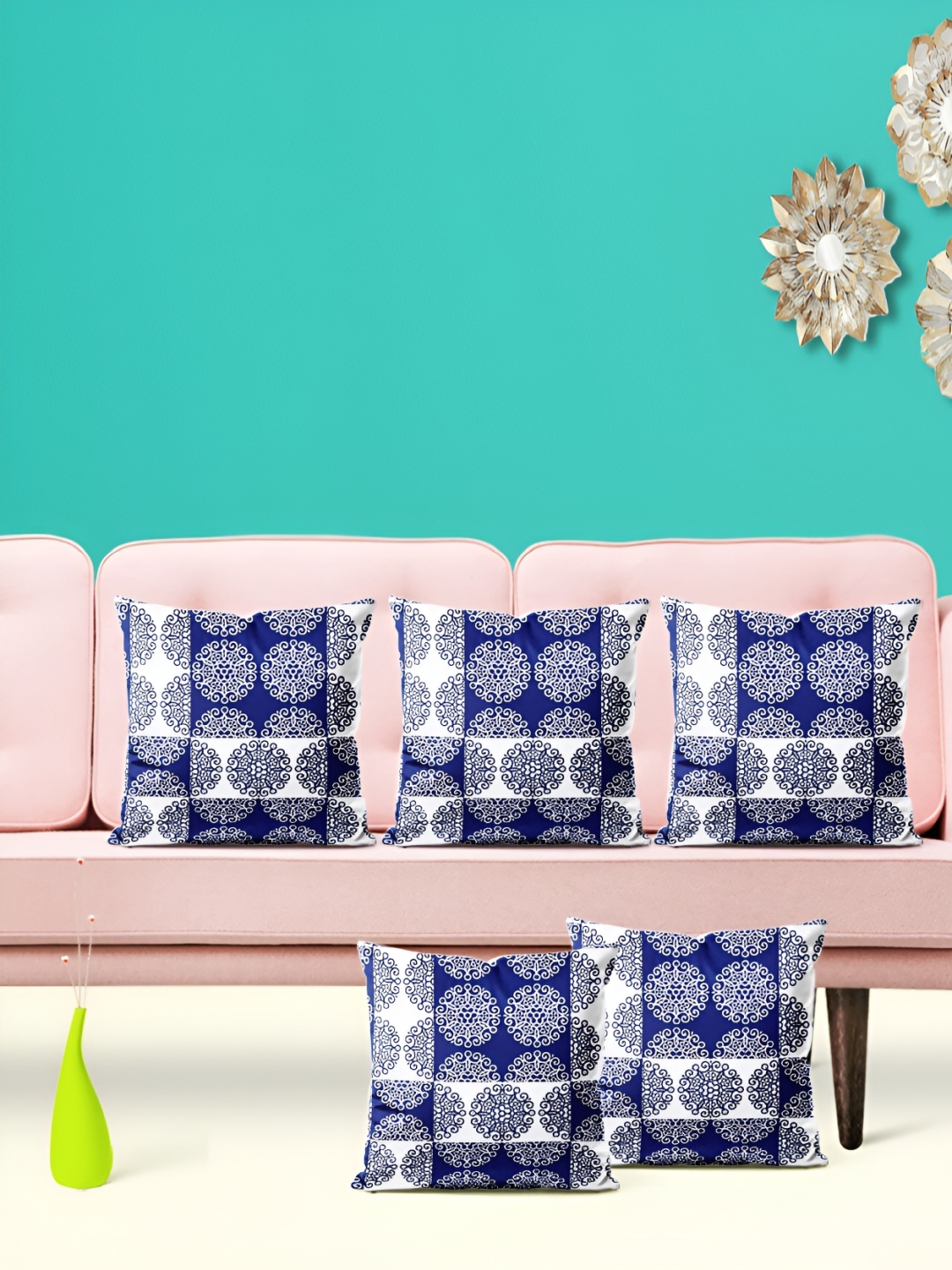 ArtzFolio White & Navy Blue 5 Pieces Ethnic Motifs Printed Velvet Square Cushion Covers
ArtzFolio White & Navy Blue 5 Pieces Ethnic Motifs Printed Velvet Square Cushion Covers