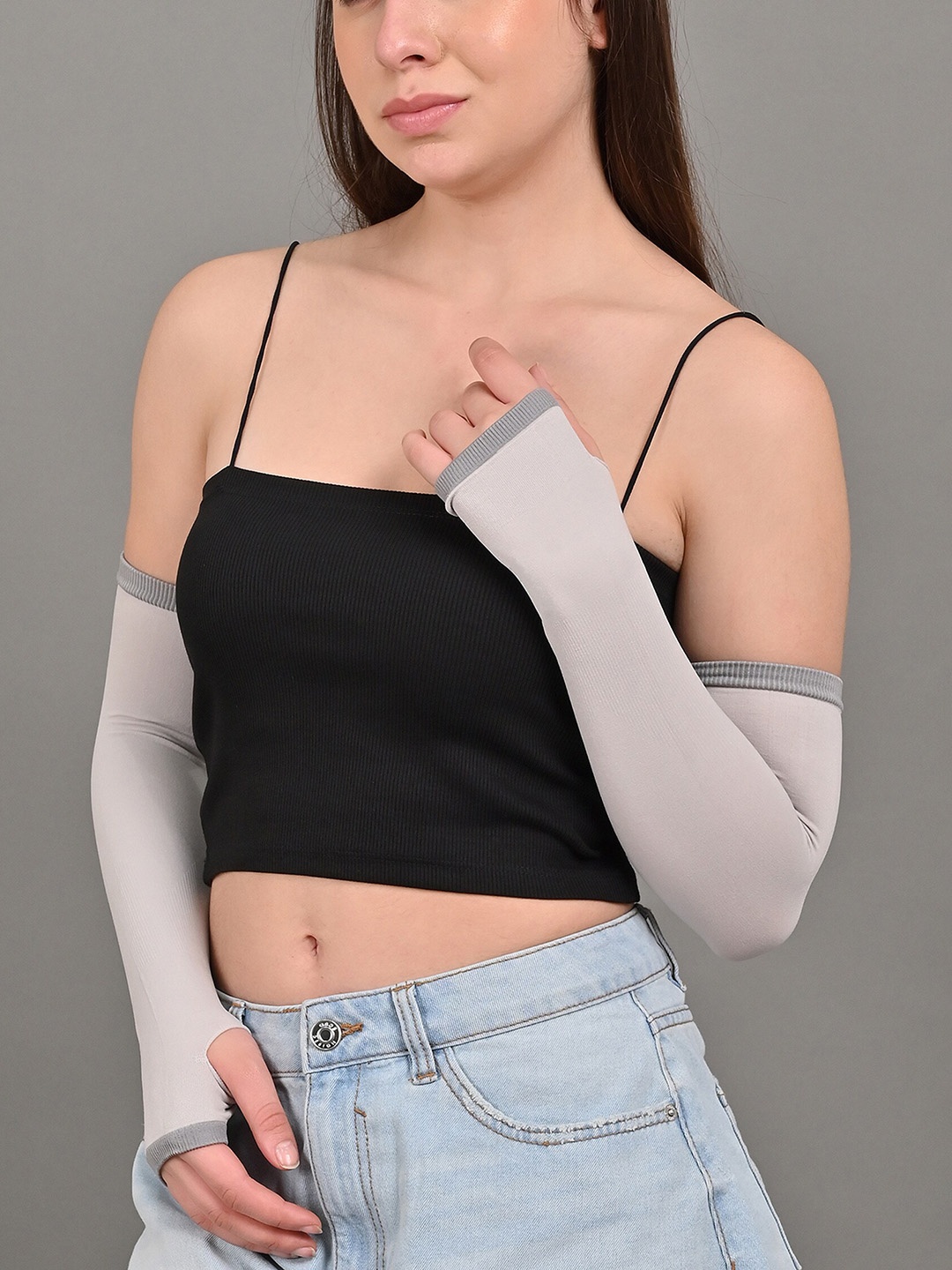 BAESD Unisex Pack of 1 UV Sun Protection Compression Stretchable Cool Arm Sleeves Gloves, Grey
BAESD Unisex Pack of 1 UV Sun Protection Compression Stretchable Cool Arm Sleeves Gloves, Grey