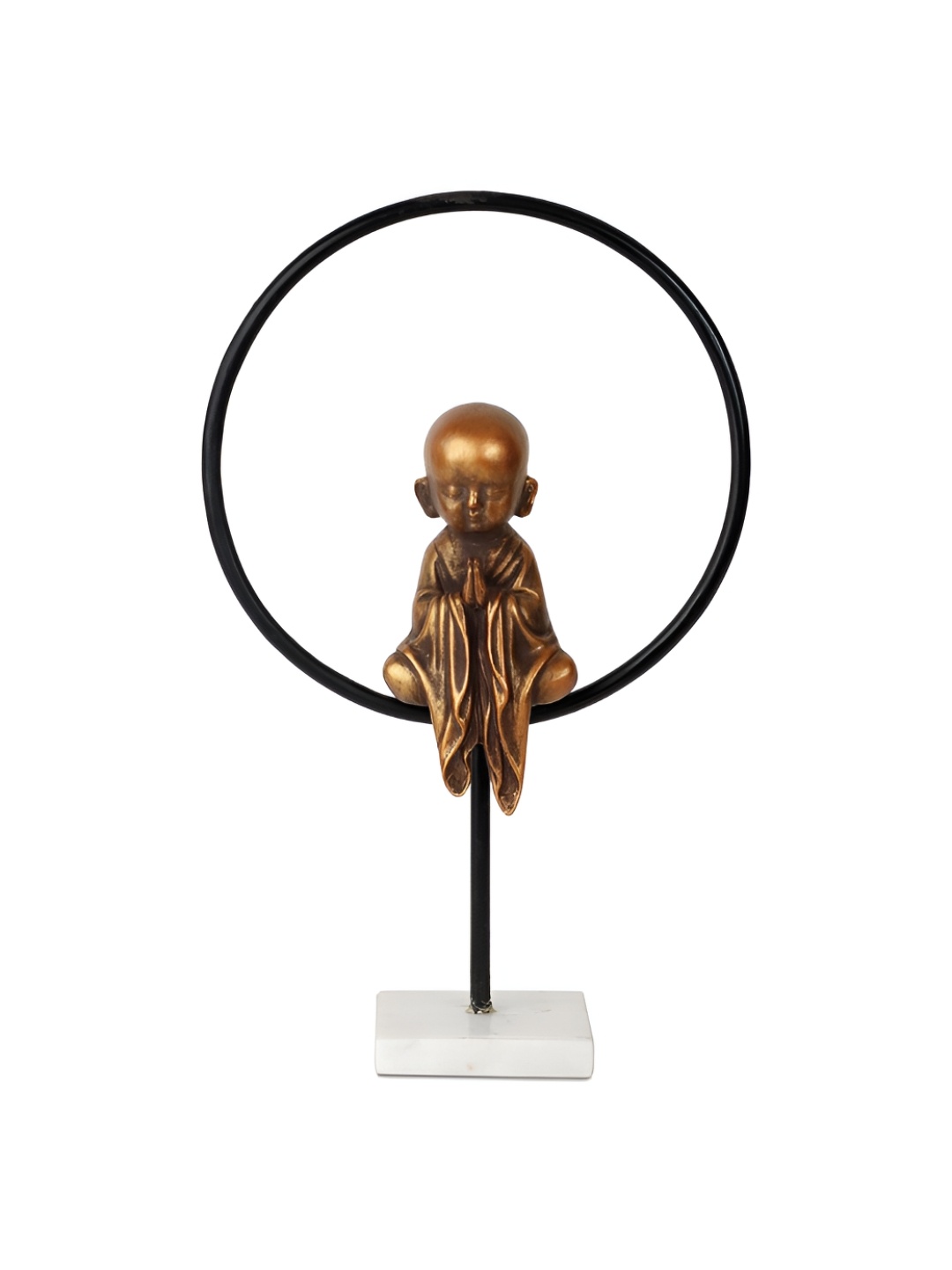 CASA DECOR GoldToned and Black Metal Zen Buddha Accent Religious Idol Showpiece, Gold
CASA DECOR GoldToned and Black Metal Zen Buddha Accent Religious Idol Showpiece, Gold