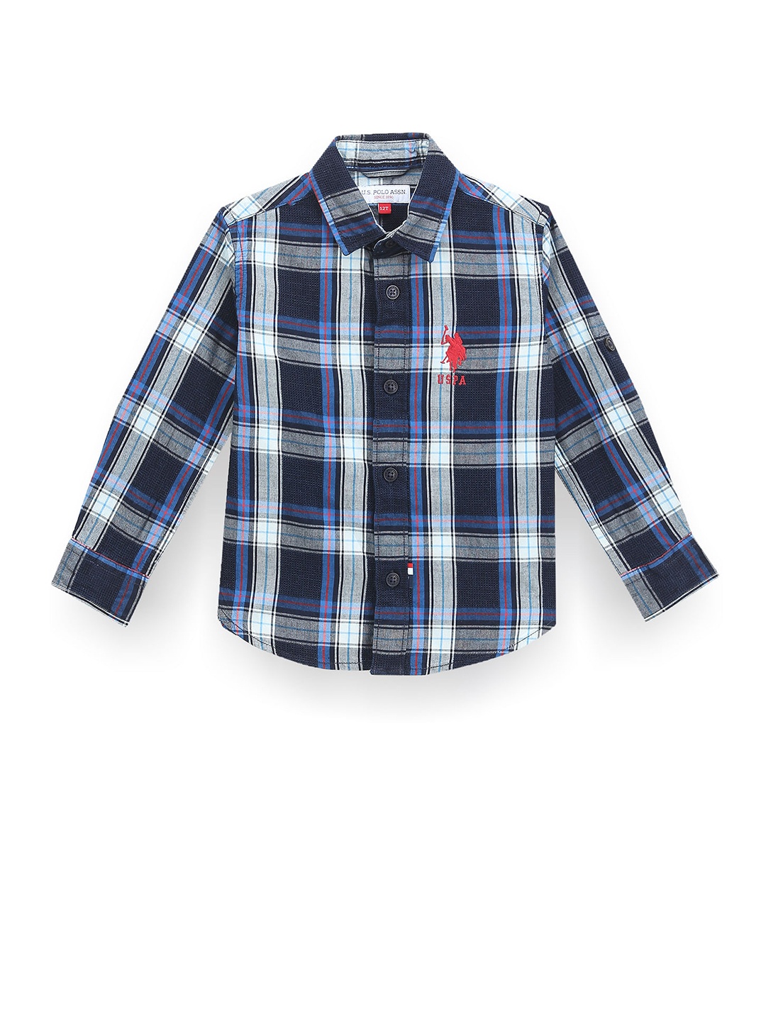 U.S. Polo Assn. Kids Boys Classic Tartan Checks Opaque Checked Casual Shirt, Blue
U.S. Polo Assn. Kids Boys Classic Tartan Checks Opaque Checked Casual Shirt, Blue