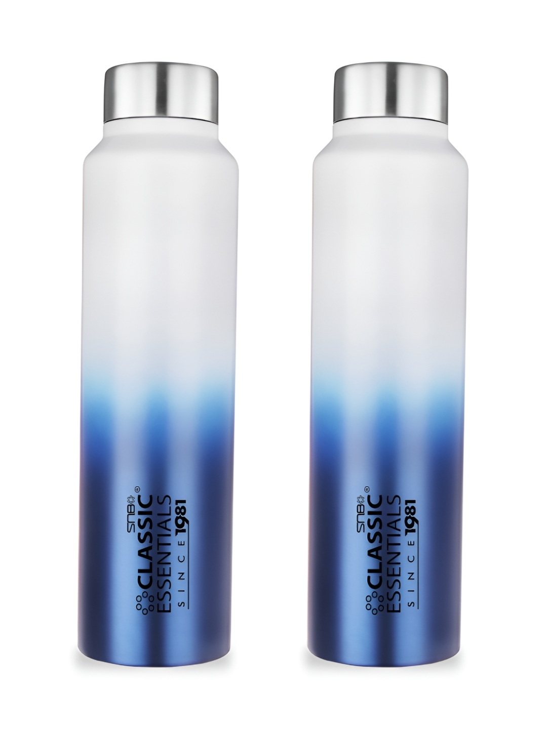Classic Essentials Blue & White 2 Pieces Colourblocked Stainless Steel Water Bottle 1 l
Classic Essentials Blue & White 2 Pieces Colourblocked Stainless Steel Water Bottle 1 l