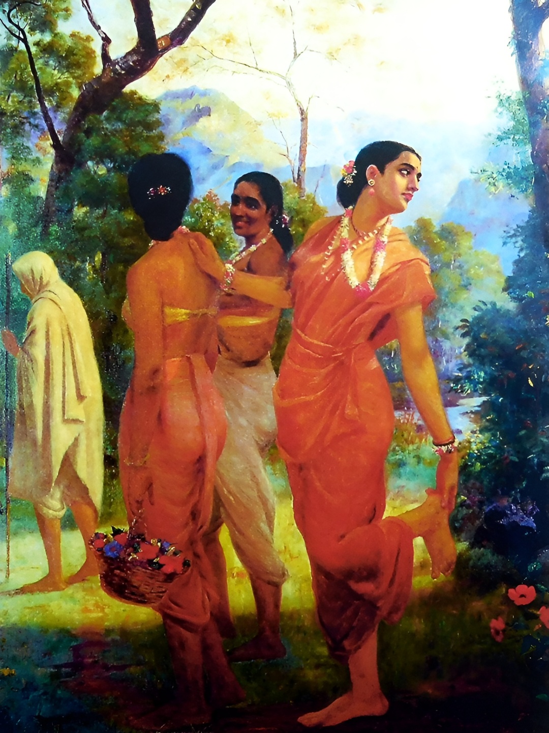 Adventures India Red & Green 1 Piece Wood Other Wall Paintings