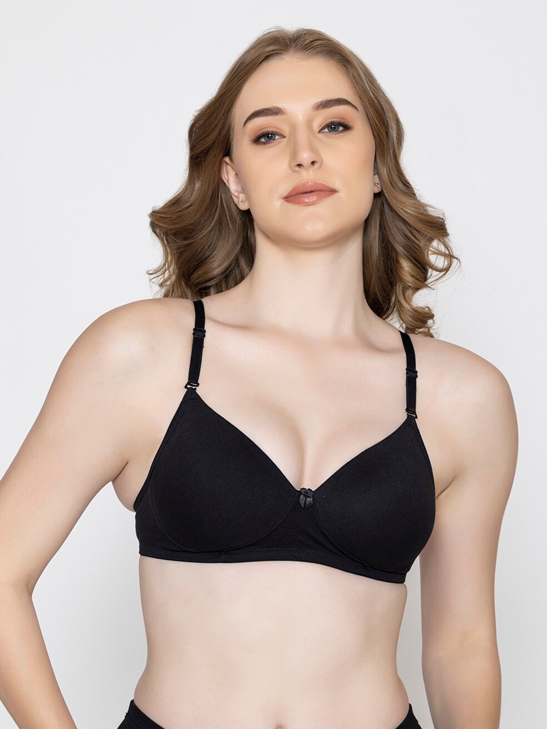 B'ZAR Full Coverage Lightly Padded Cotton Everyday Bra With All Day Comfort, Black
B'ZAR Full Coverage Lightly Padded Cotton Everyday Bra With All Day Comfort, Black