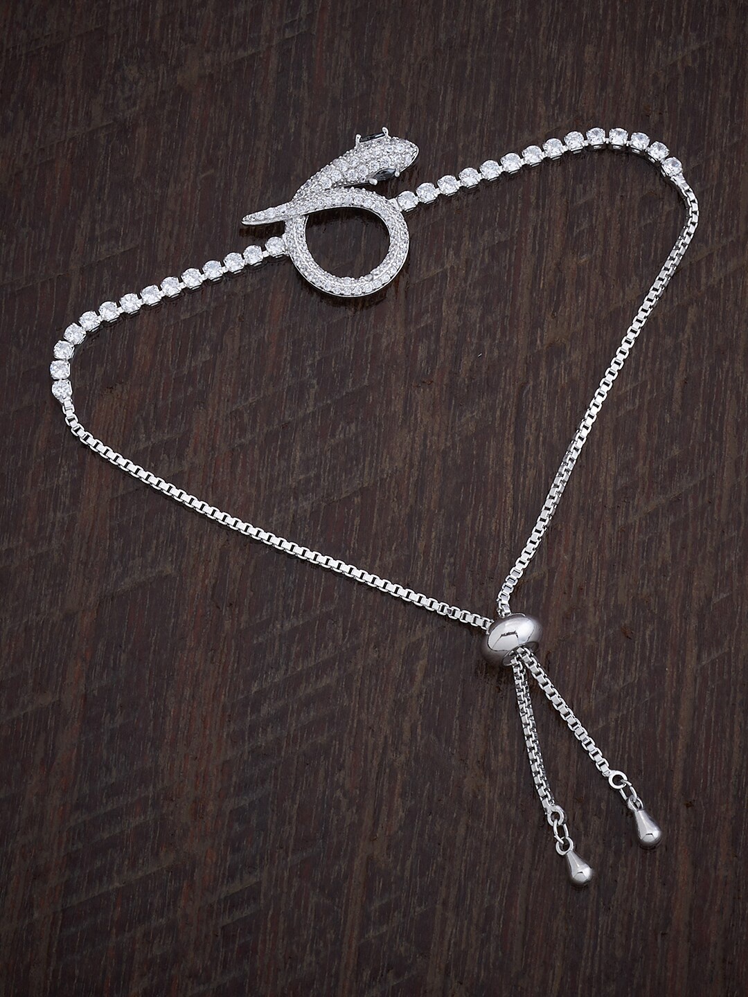 Kushal's Fashion Jewellery Rhodium-Plated Cubic Zirconia Charm Bracelet, Silver
Kushal's Fashion Jewellery Rhodium-Plated Cubic Zirconia Charm Bracelet, Silver