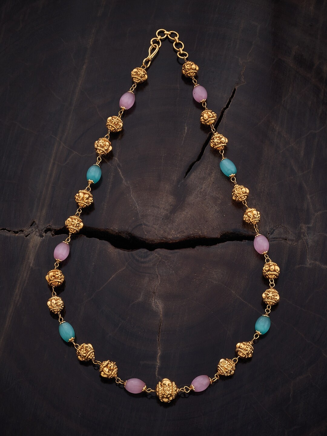Kushal's Fashion Jewellery Copper Gold-Plated Artificial Stones Studded Antique Chain
Kushal's Fashion Jewellery Copper Gold-Plated Artificial Stones Studded Antique Chain