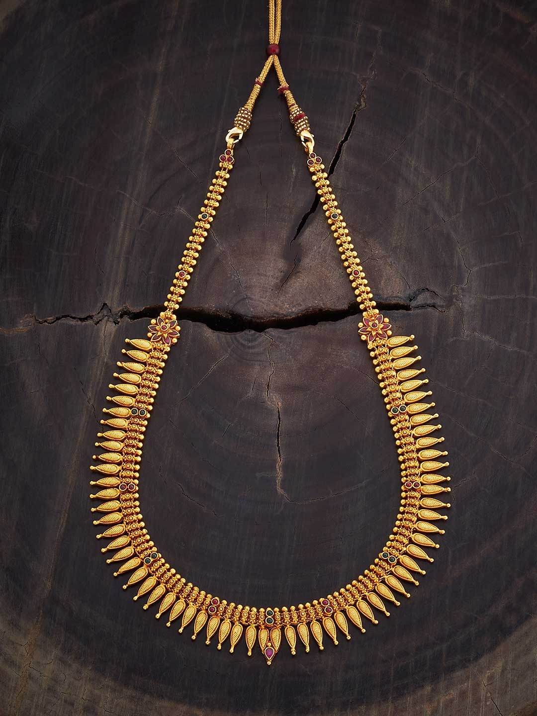 Kushal's Fashion Jewellery 92.5 Sterling Silver Gold-Plated Artificial Stones Necklace
Kushal's Fashion Jewellery 92.5 Sterling Silver Gold-Plated Artificial Stones Necklace