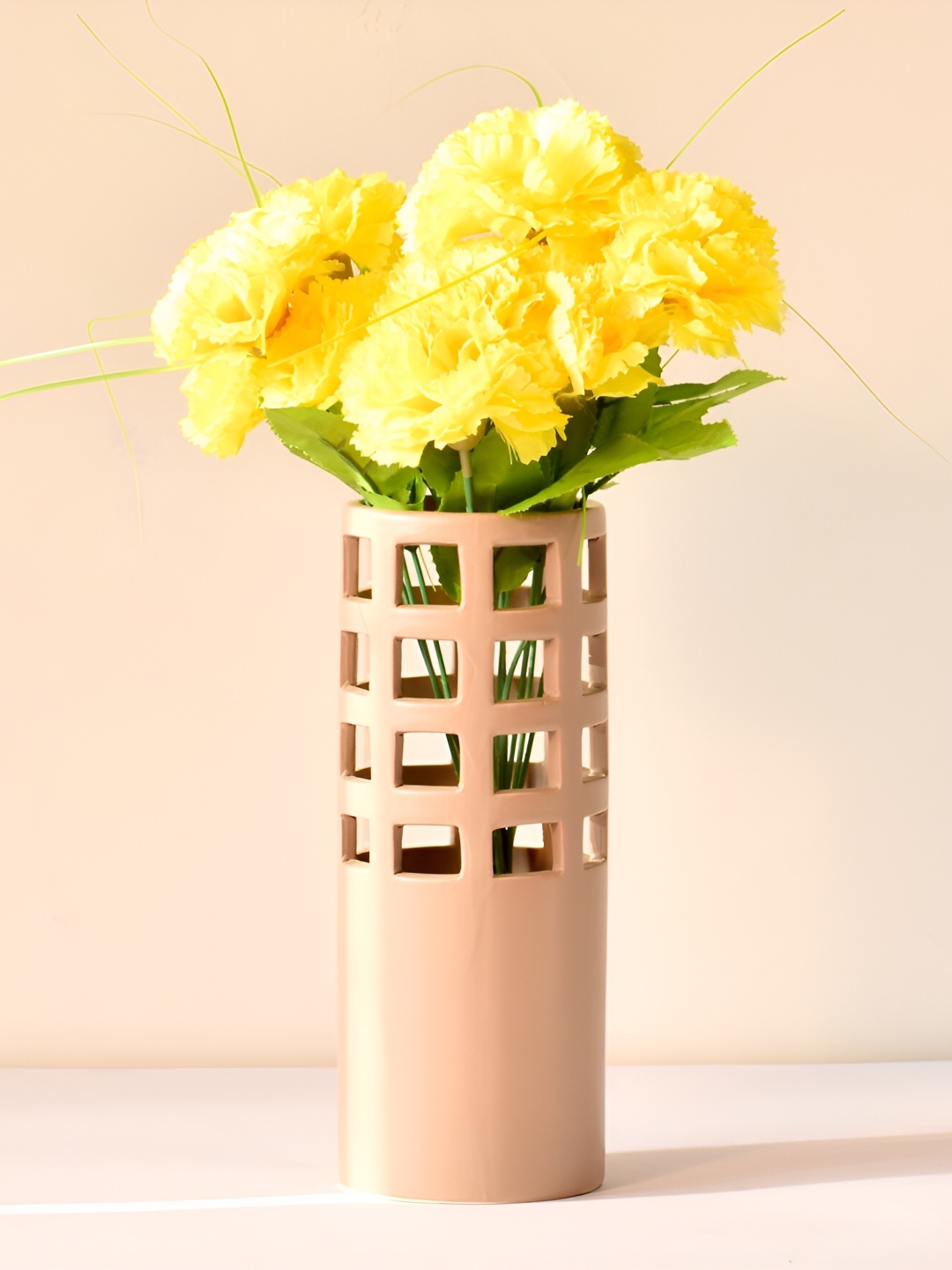 Morcee Brown Textured Ceramic Vase